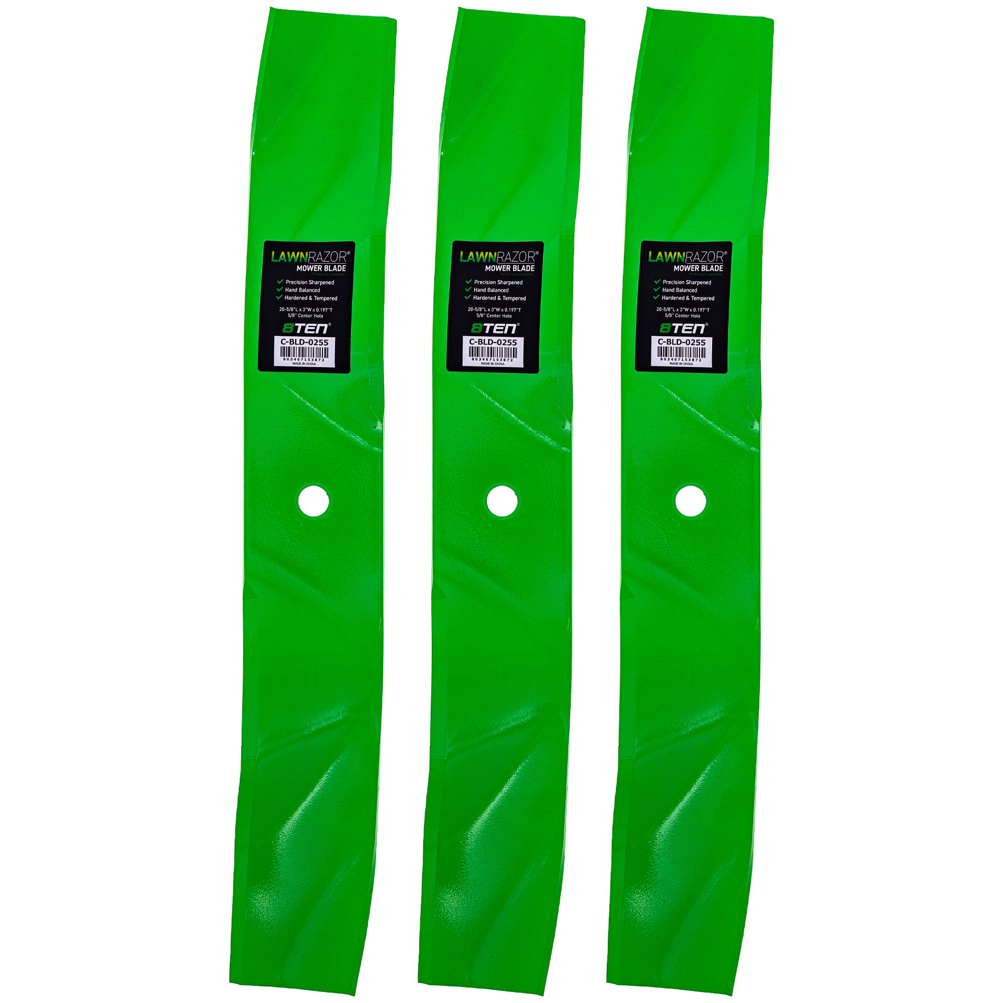 LawnRAZOR Mulching Blade 3-Pack for zOTHER Toro Exmark Oregon Turf Lazer 8TEN 810-CBL2477D