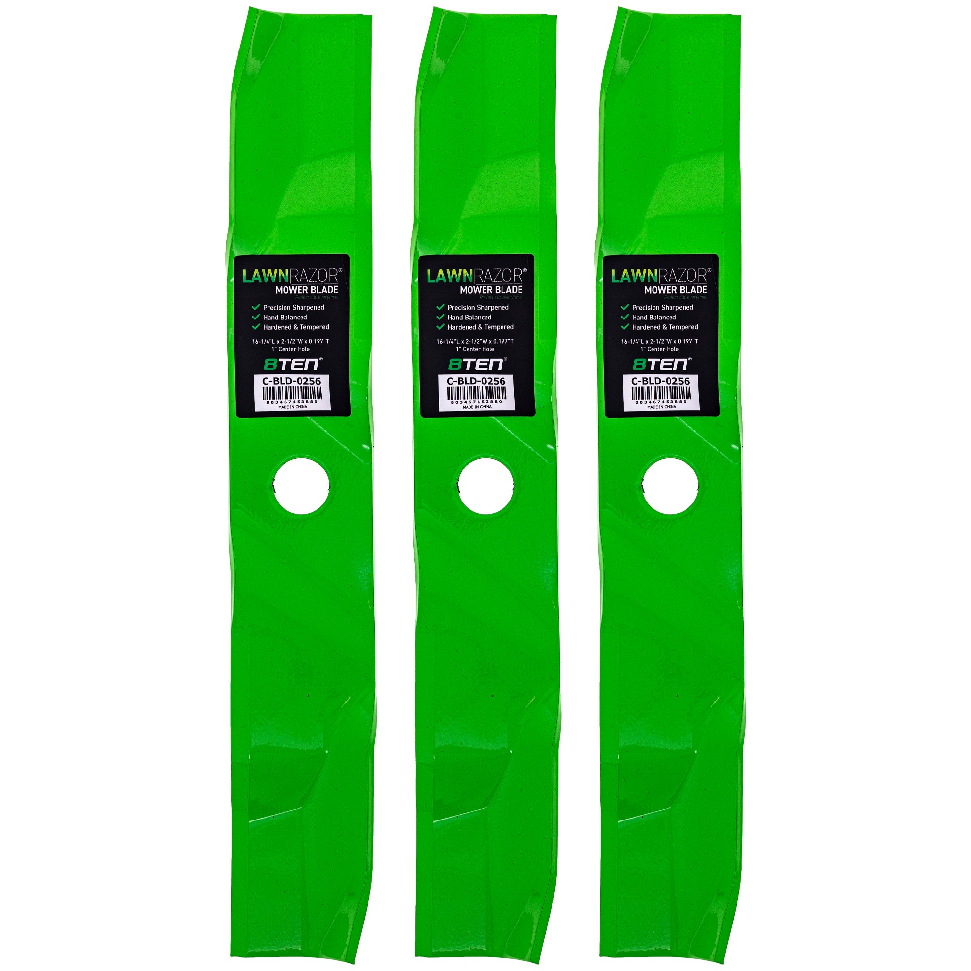 LawnRAZOR Mulching Blade 3-Pack for zOTHER Toro Exmark Oregon Vertex Vantage Turf Staris 8TEN 810-CBL2478D