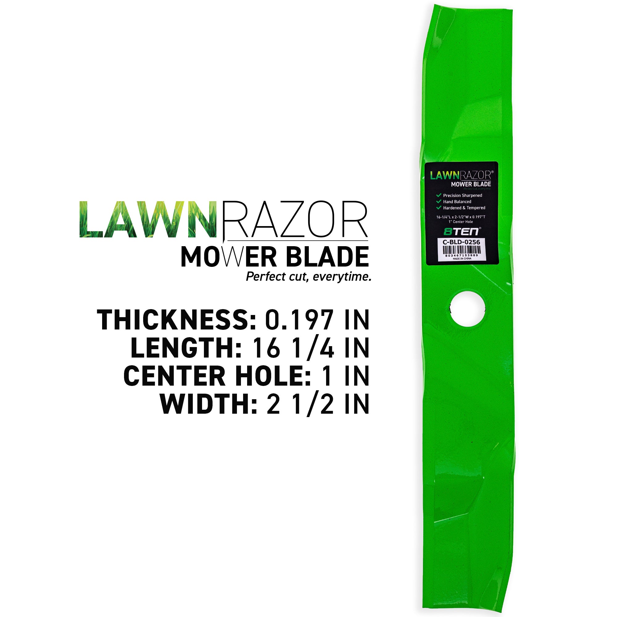 8TEN 810-CBL2478D LawnRAZOR Mulching Blade 3-Pack for zOTHER Toro