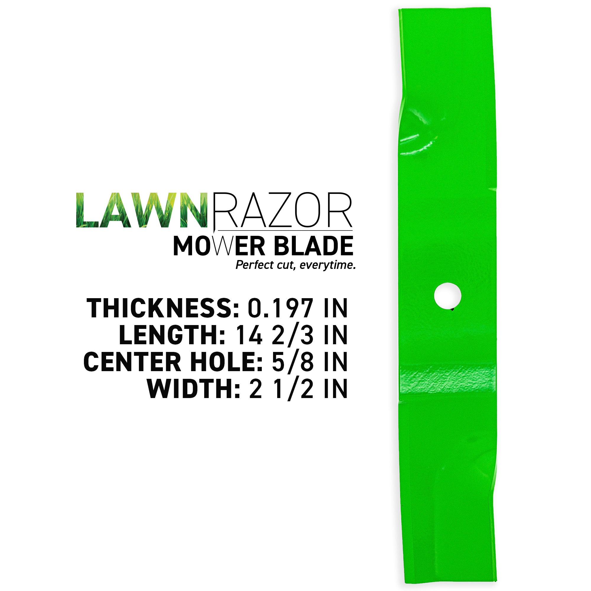 8TEN 810-CBL2479D LawnRAZOR High Lift Blade 3-Pack for Ariens