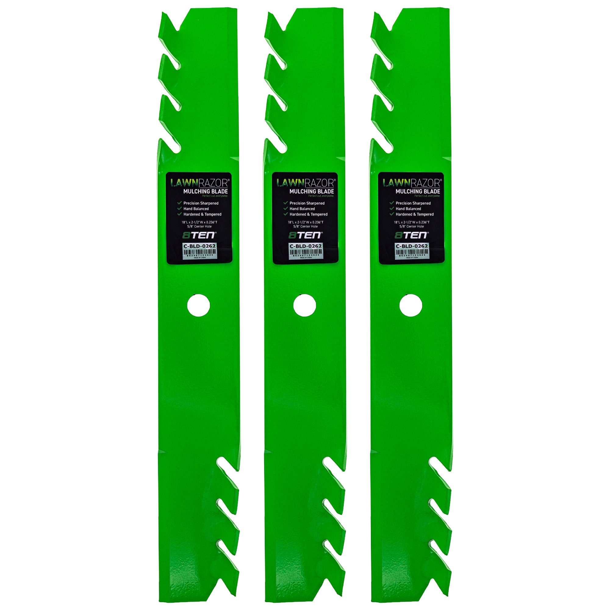 LawnRAZOR Toothed Blade 3-Pack for Toro Exmark Z-Master 8TEN 810-CBL2484D