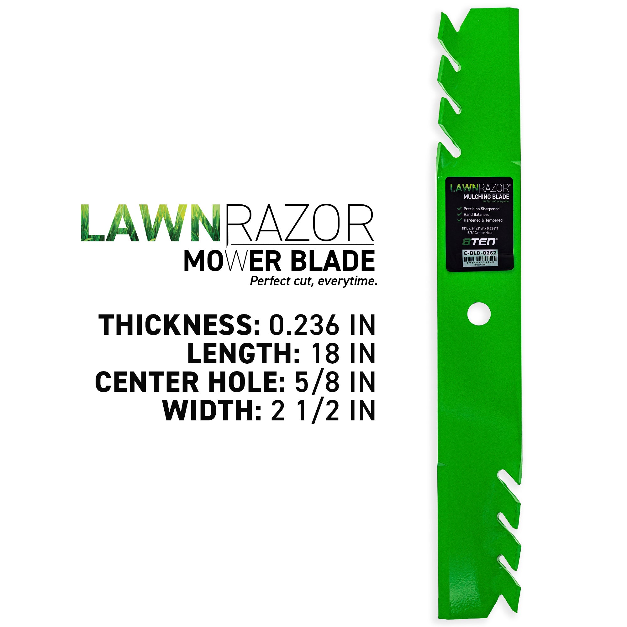 8TEN 810-CBL2484D LawnRAZOR Toothed Blade 3-Pack for Toro Exmark