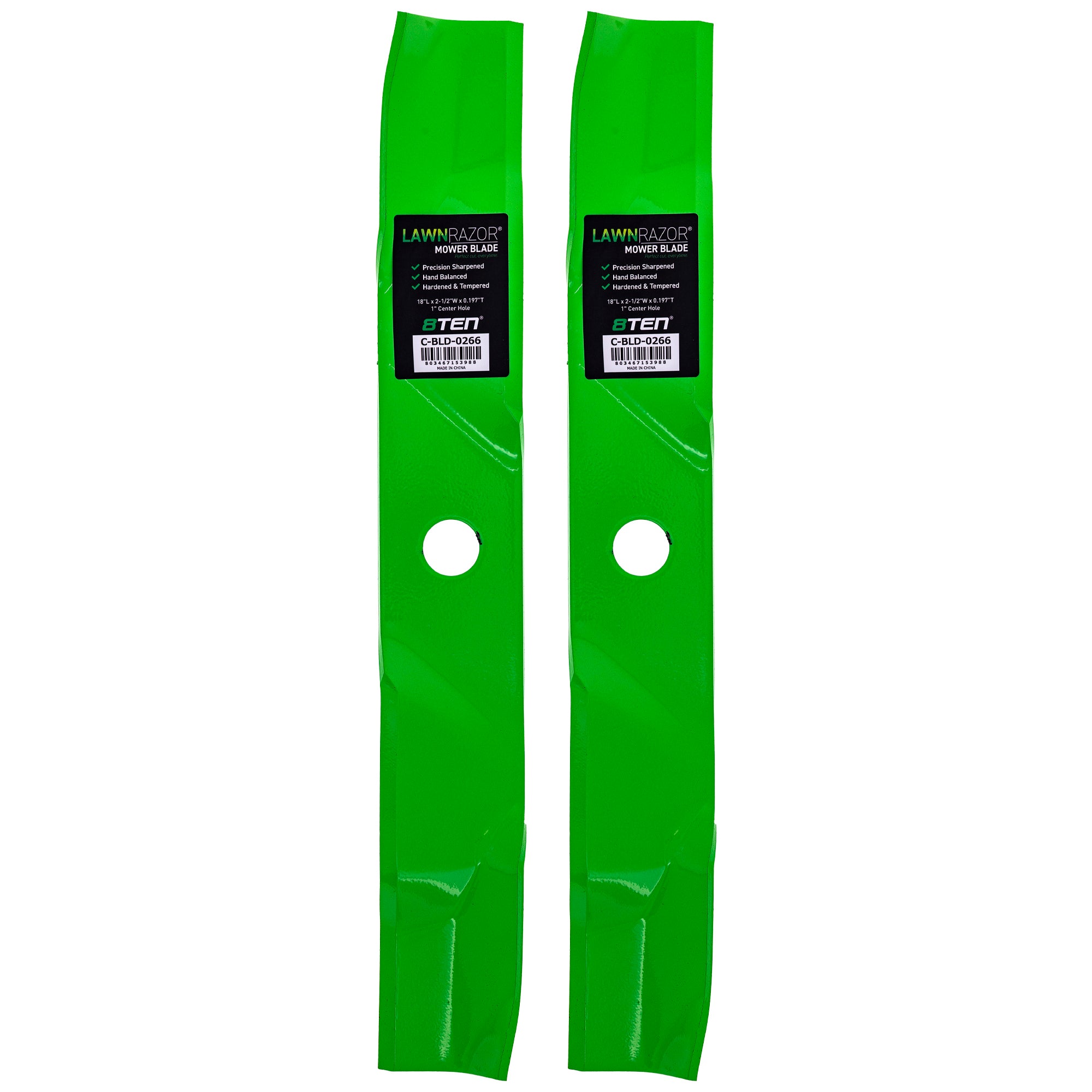 LawnRAZOR Mulching Blade 2-Pack for zOTHER Walbro Toro Exmark Oregon Vertex Vantage Turf 8TEN 810-CBL2488D