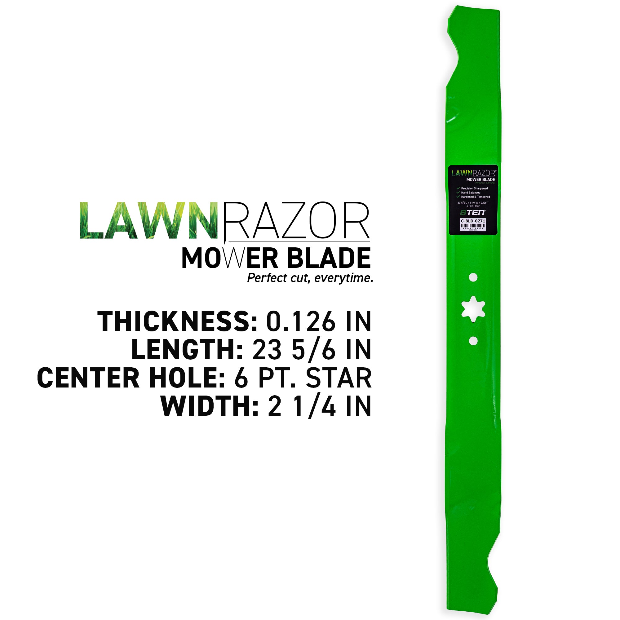 8TEN 810-CBL2493D LawnRAZOR Mulching Blade for zOTHER MTD Cub Cadet