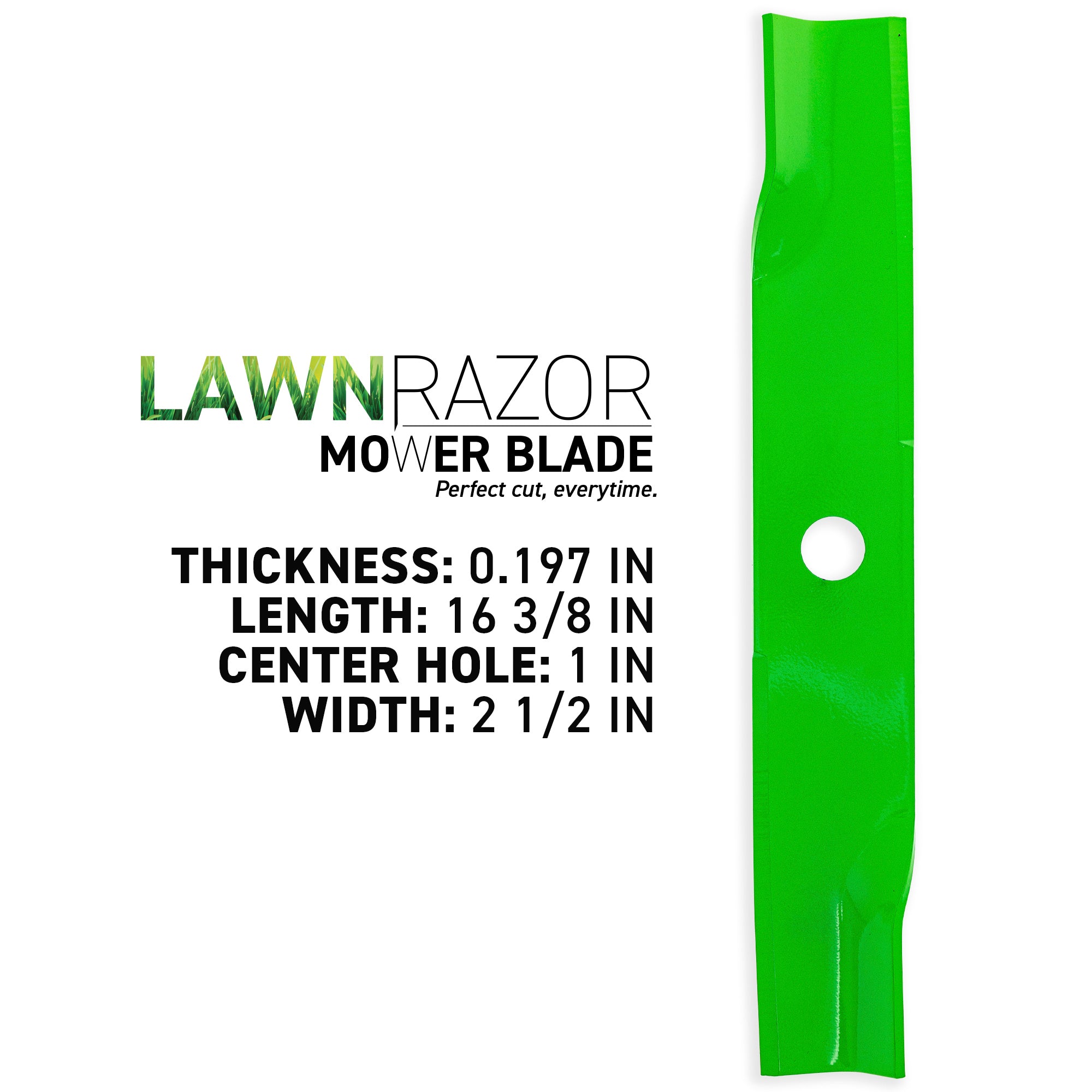 8TEN 810-CBL2495D LawnRAZOR High Lift Blade 3-Pack for Toro Exmark