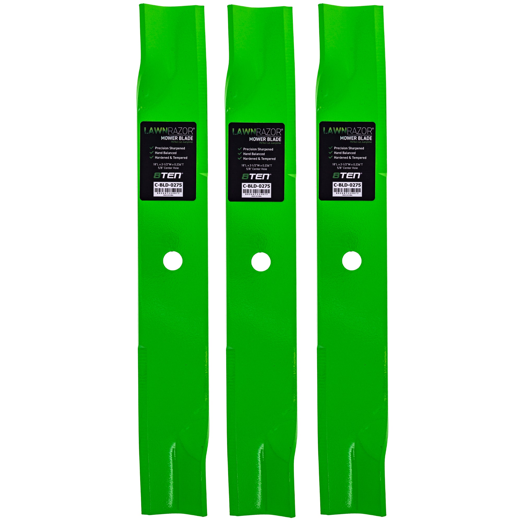 LawnRAZOR Medium Lift Blade 3-Pack for Toro Exmark Z-Master 8TEN 810-CBL2497D