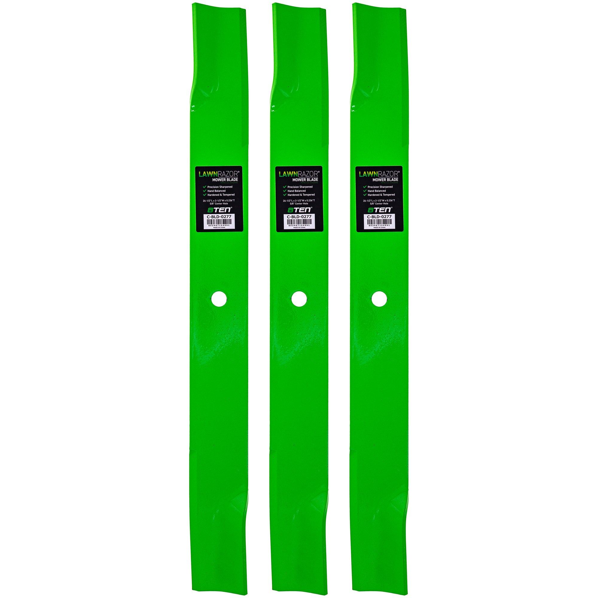 LawnRAZOR High Lift Blade 3-Pack for Toro Exmark Z-Master 8TEN 810-CBL2499D