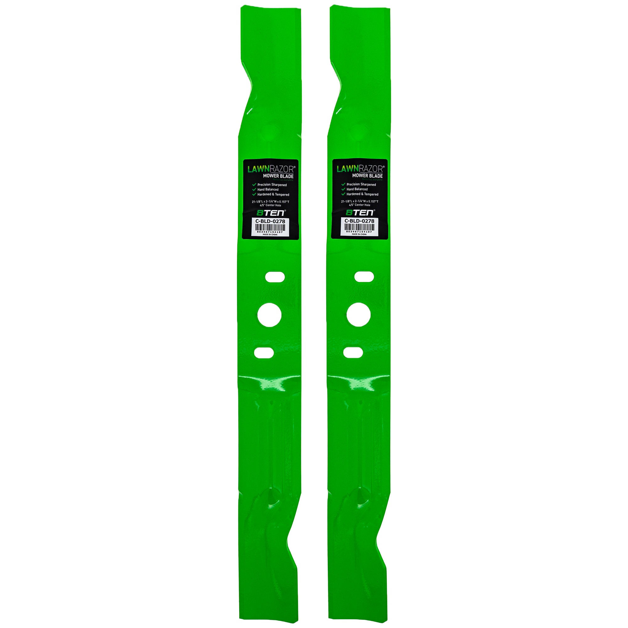 LawnRAZOR Notched High Lift Blade 2-Pack for zOTHER YTH184T 8TEN 810-CBL2490D