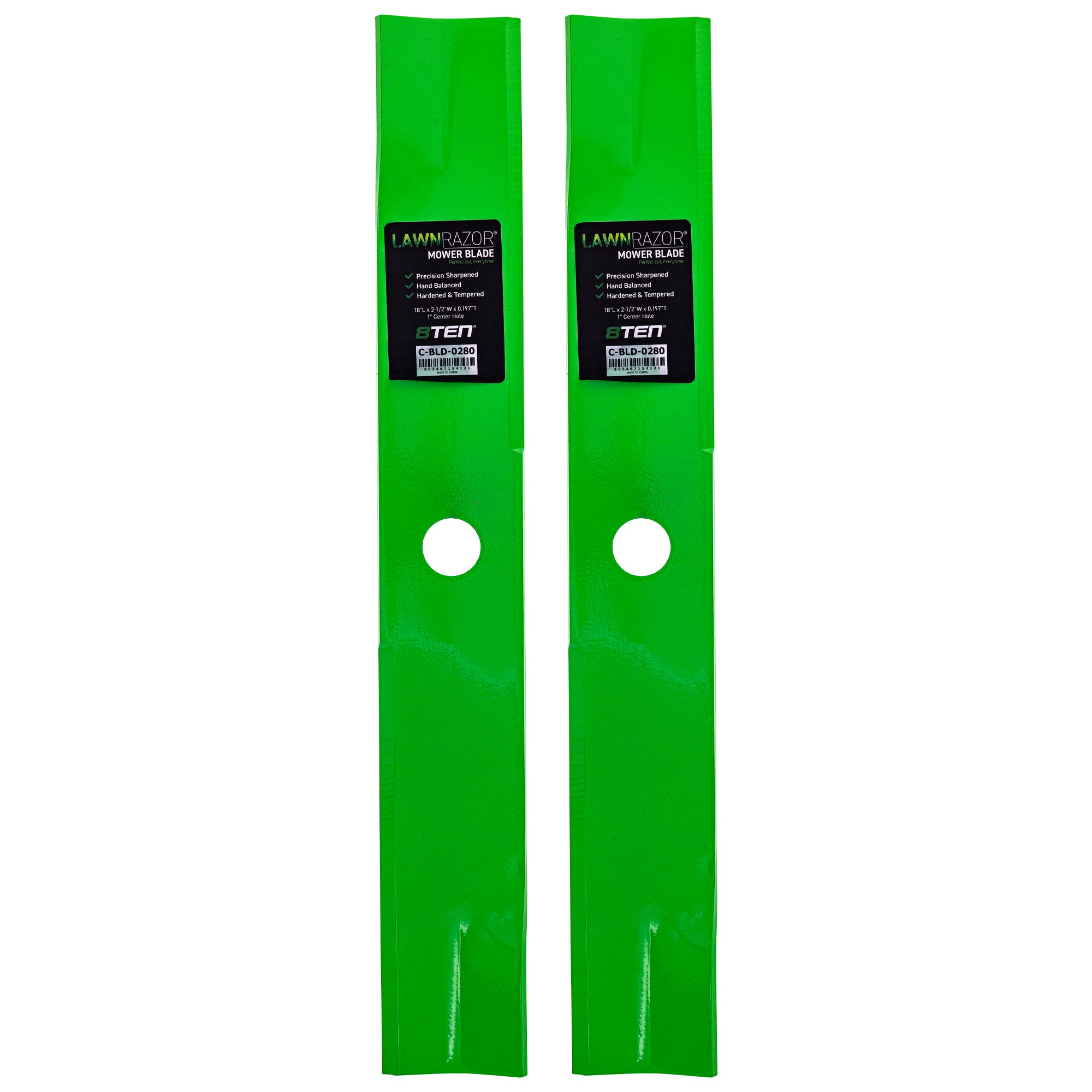 LawnRAZOR Low Lift Blade 2-Pack for zOTHER Walbro Toro Exmark Oregon Vertex Vantage Turf 8TEN 810-CBL2402D