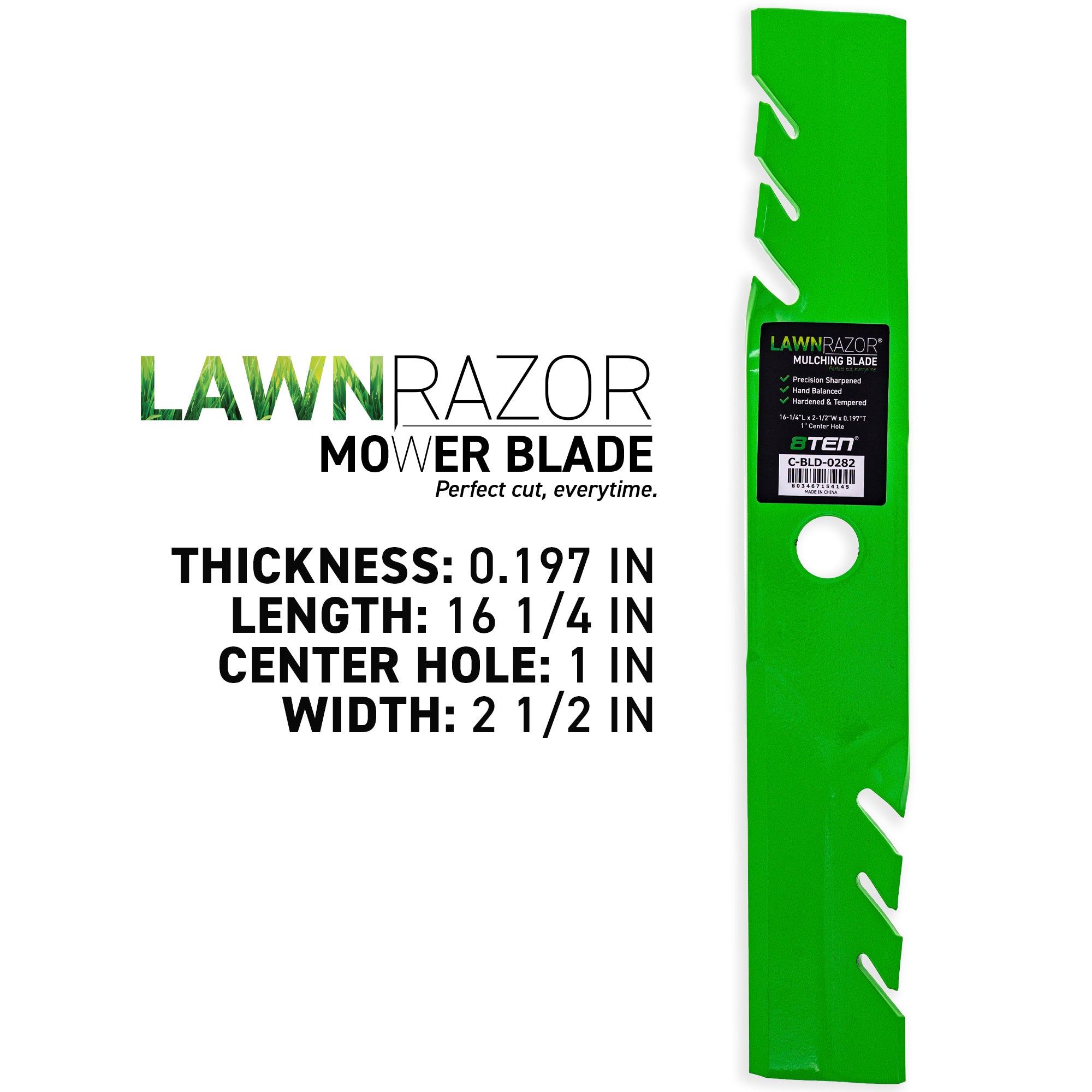 8TEN 810-CBL2404D LawnRAZOR Toothed Blade 3-Pack for Toro Exmark