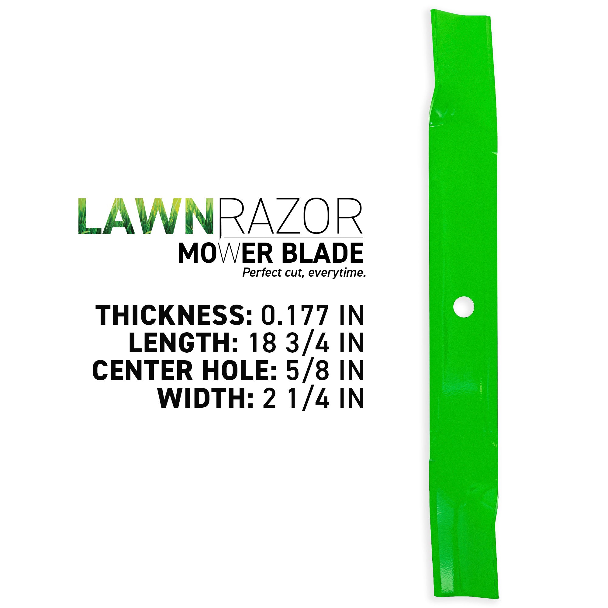 8TEN 810-CBL2408D LawnRAZOR High Lift Blade 3-Pack for Toro Exmark