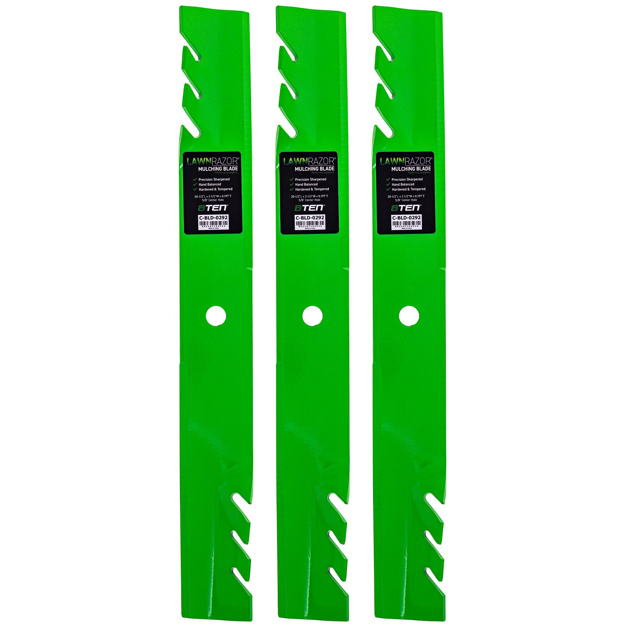 LawnRAZOR Toothed Blade 3-Pack for zOTHER Toro Exmark Turf Lazer 8TEN 810-CBL2414D