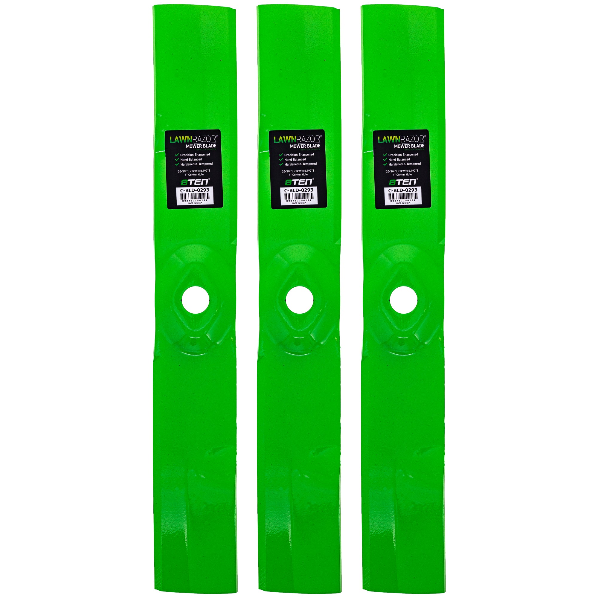 LawnRAZOR Low Lift Blade 3-Pack for Toro Exmark Oregon Lazer 8TEN 810-CBL2415D