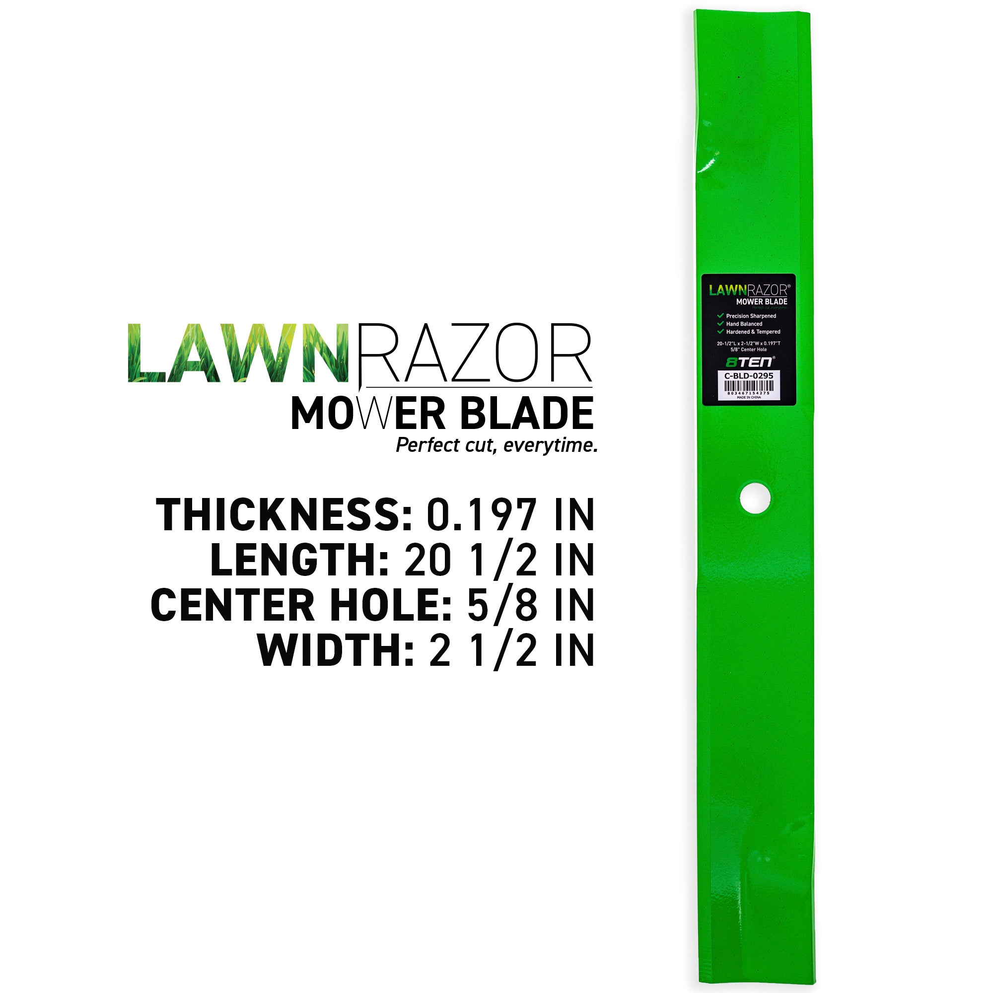 8TEN 810-CBL2417D LawnRAZOR Low Lift Blade 3-Pack for Toro Exmark