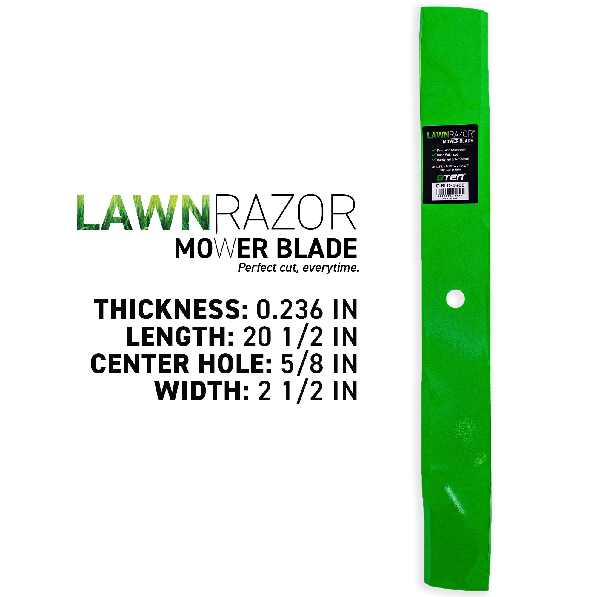 8TEN 810-CBL2522D LawnRAZOR Mulching Blade 3-Pack for zOTHER Ariens