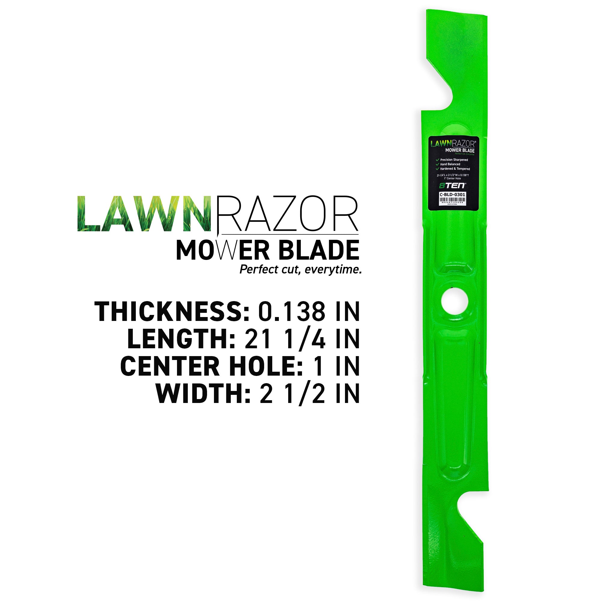8TEN 810-CBL2523D Blade 2-Pack for zOTHER Toro Exmark Quest