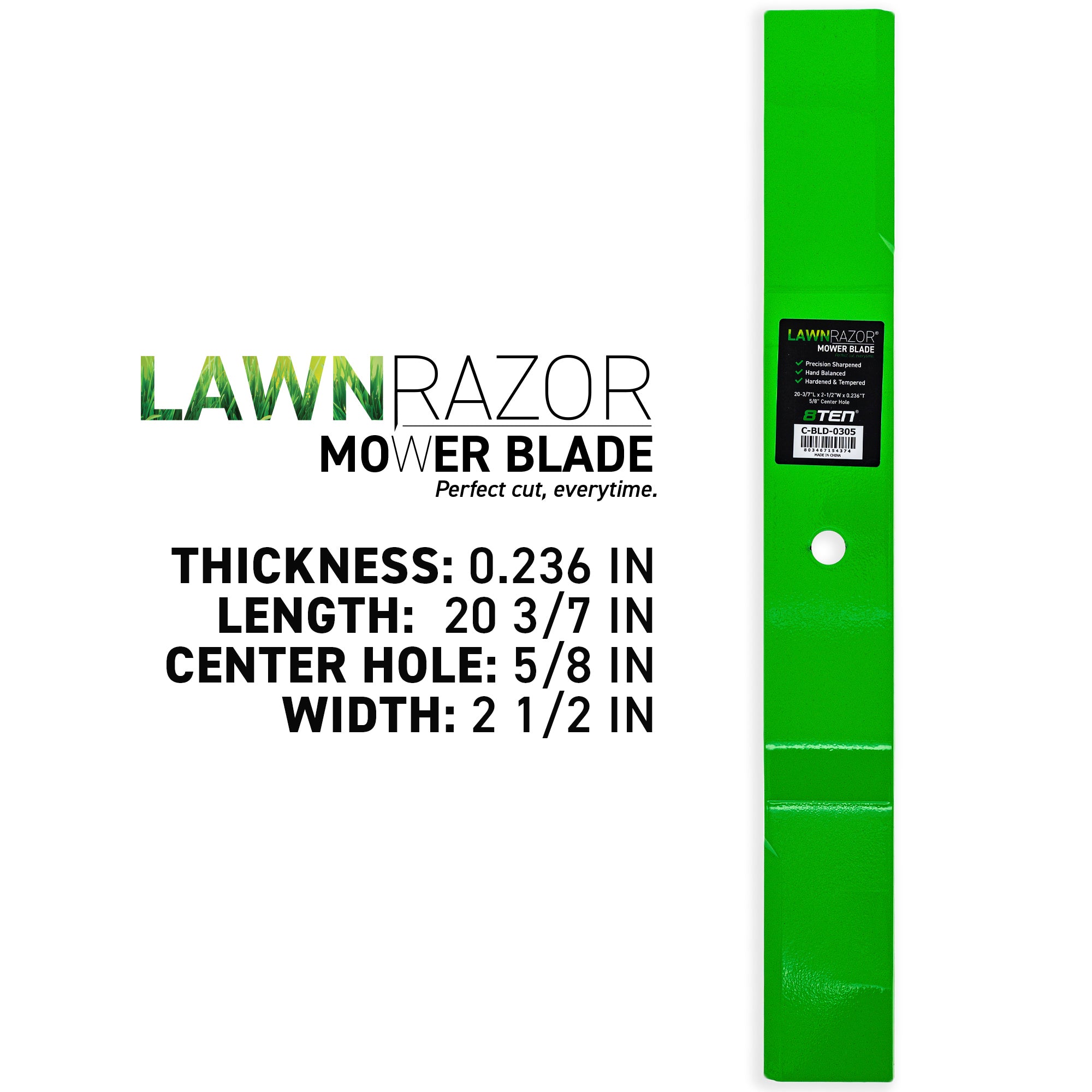 8TEN 810-CBL2527D LawnRAZOR Low Lift Blade 3-Pack for Ariens Gravely