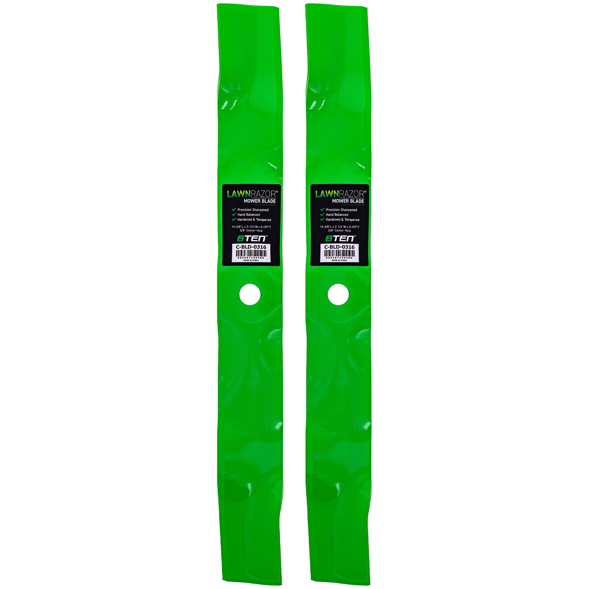 LawnRAZOR Mulching Blade 2-Pack for John Deere 97-14HS 1646H 1646G 1638H 8TEN 810-CBL2538D