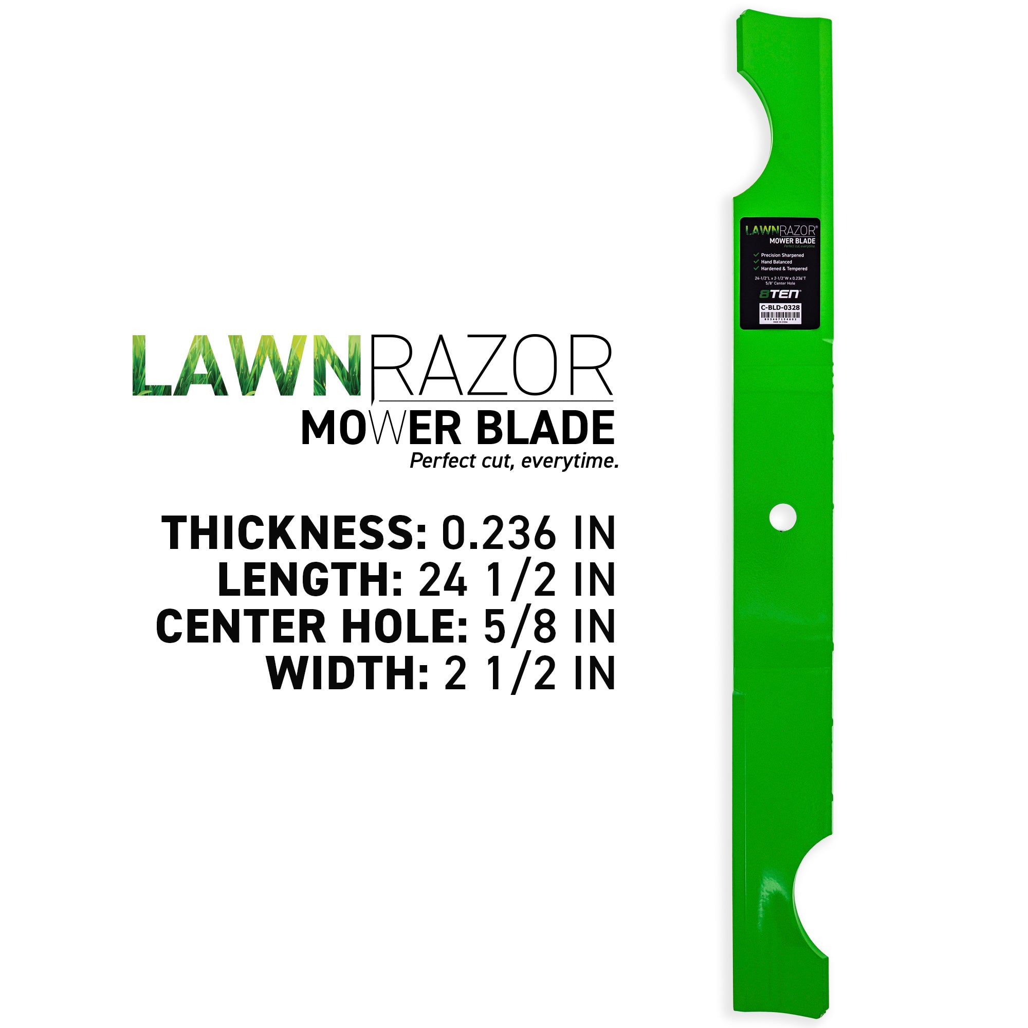 8TEN 810-CBL2540D Blade 3-Pack for Ariens Gravely Pro-Turn