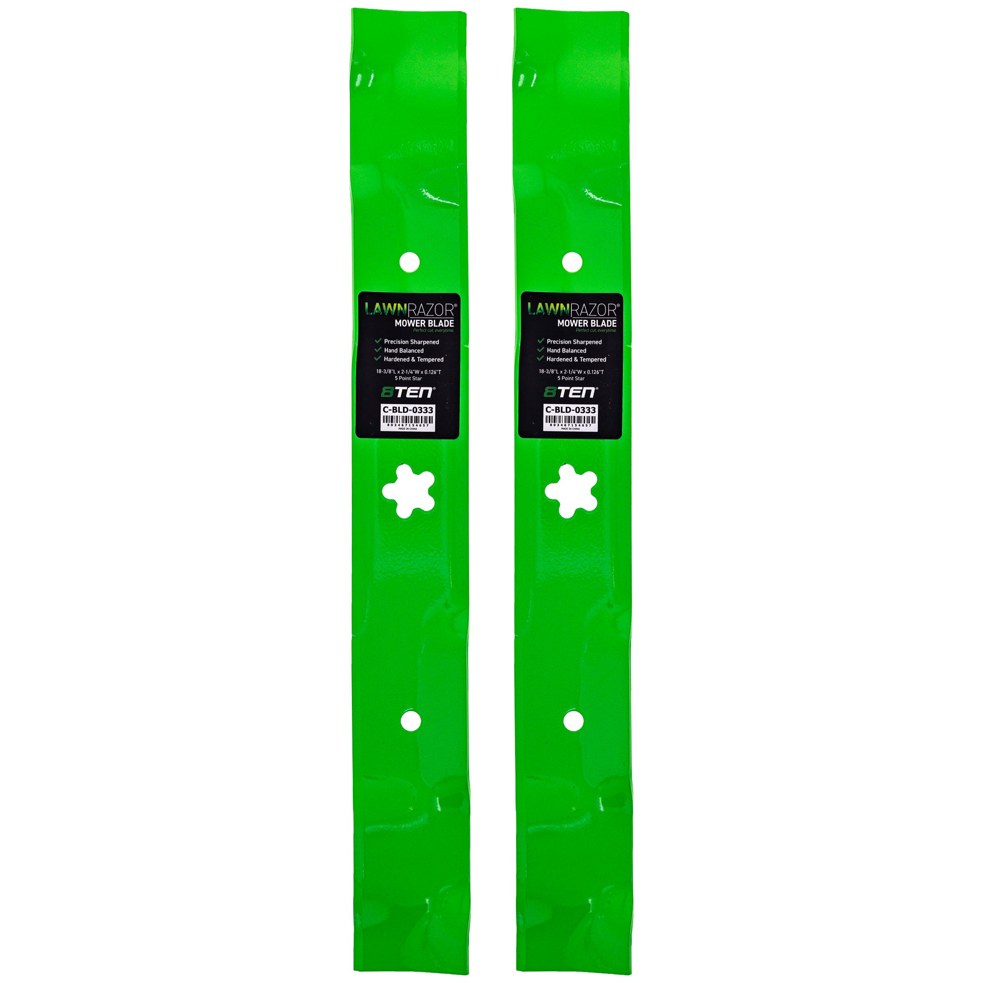 LawnRAZOR Mulching Blade 2-Pack for Husqvarna Poulan Craftsman AYP RedMax Pro LT2114A 8TEN 810-CBL2555D