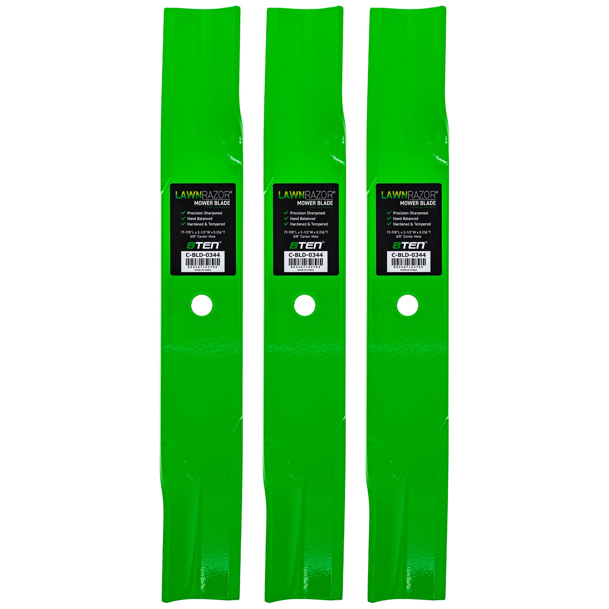 LawnRAZOR High Lift Blade 3-Pack for zOTHER Cougar 8TEN 810-CBL2566D