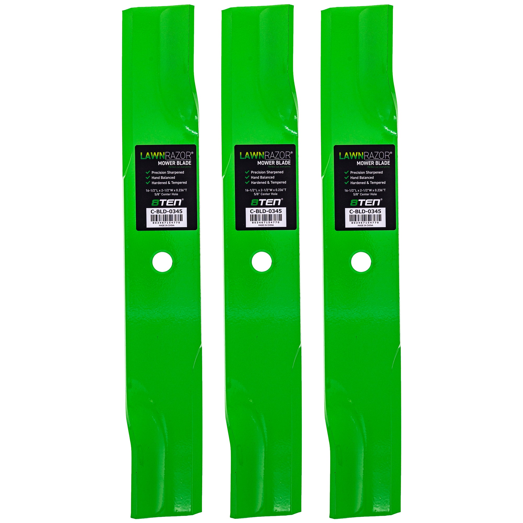 LawnRAZOR High Lift Blade 3-Pack for zOTHER Cougar 8TEN 810-CBL2567D