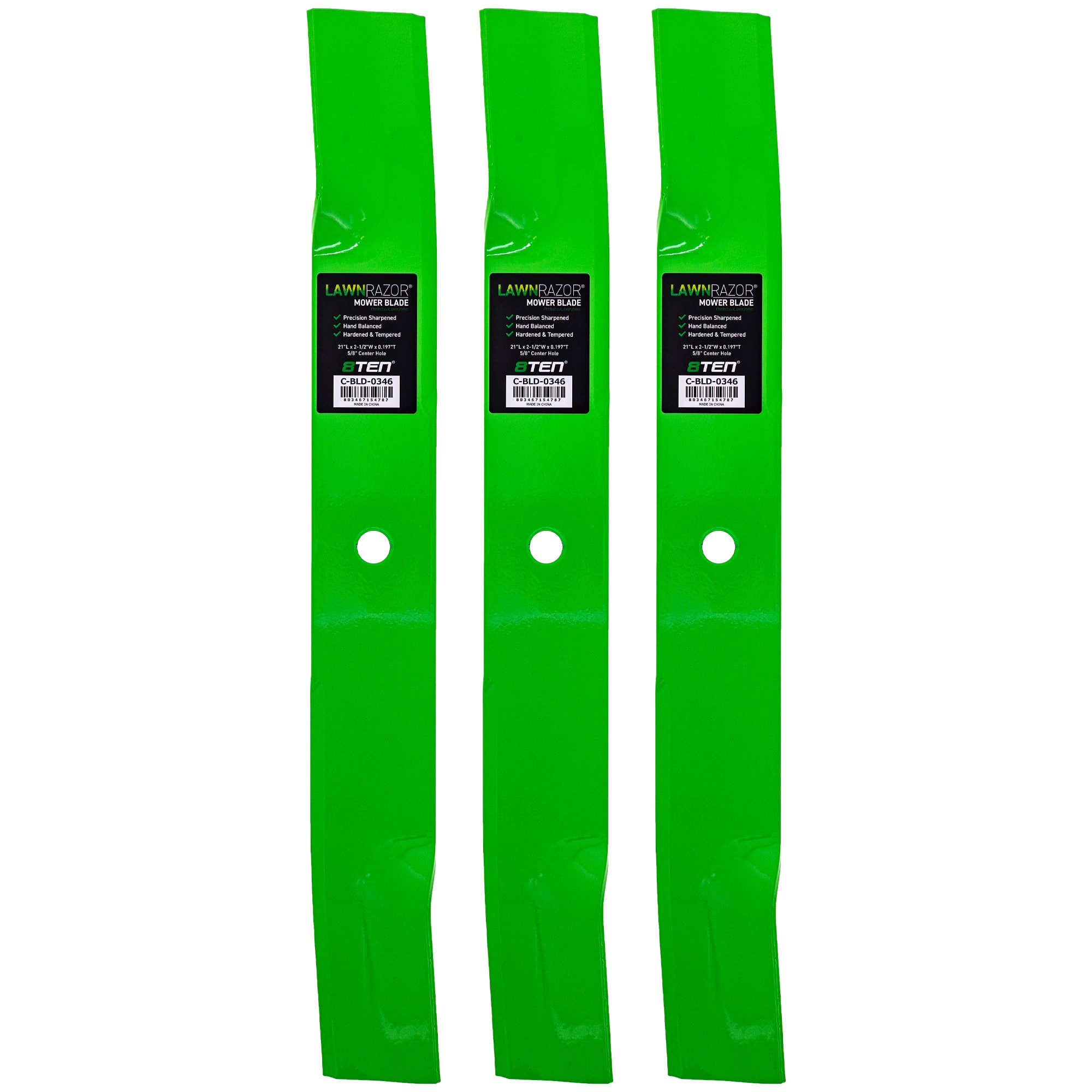 LawnRAZOR High Lift Blade 3-Pack for zOTHER 500S 8TEN 810-CBL2568D