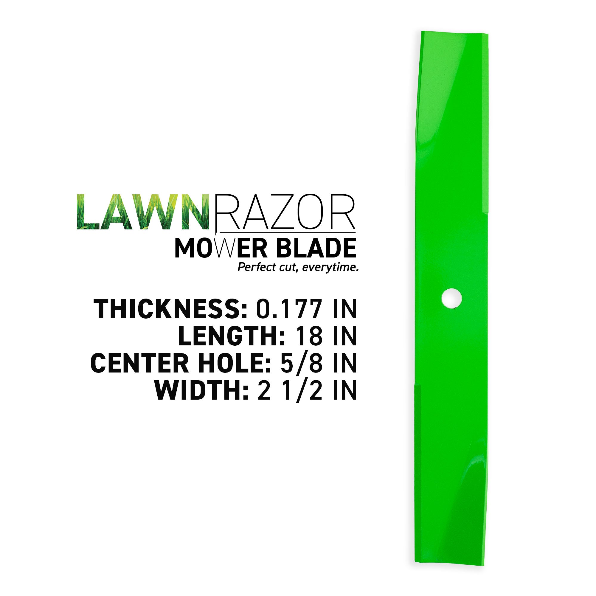 8TEN 810-CBL2569D LawnRAZOR Mulching Blade 3-Pack for Walbro Toro