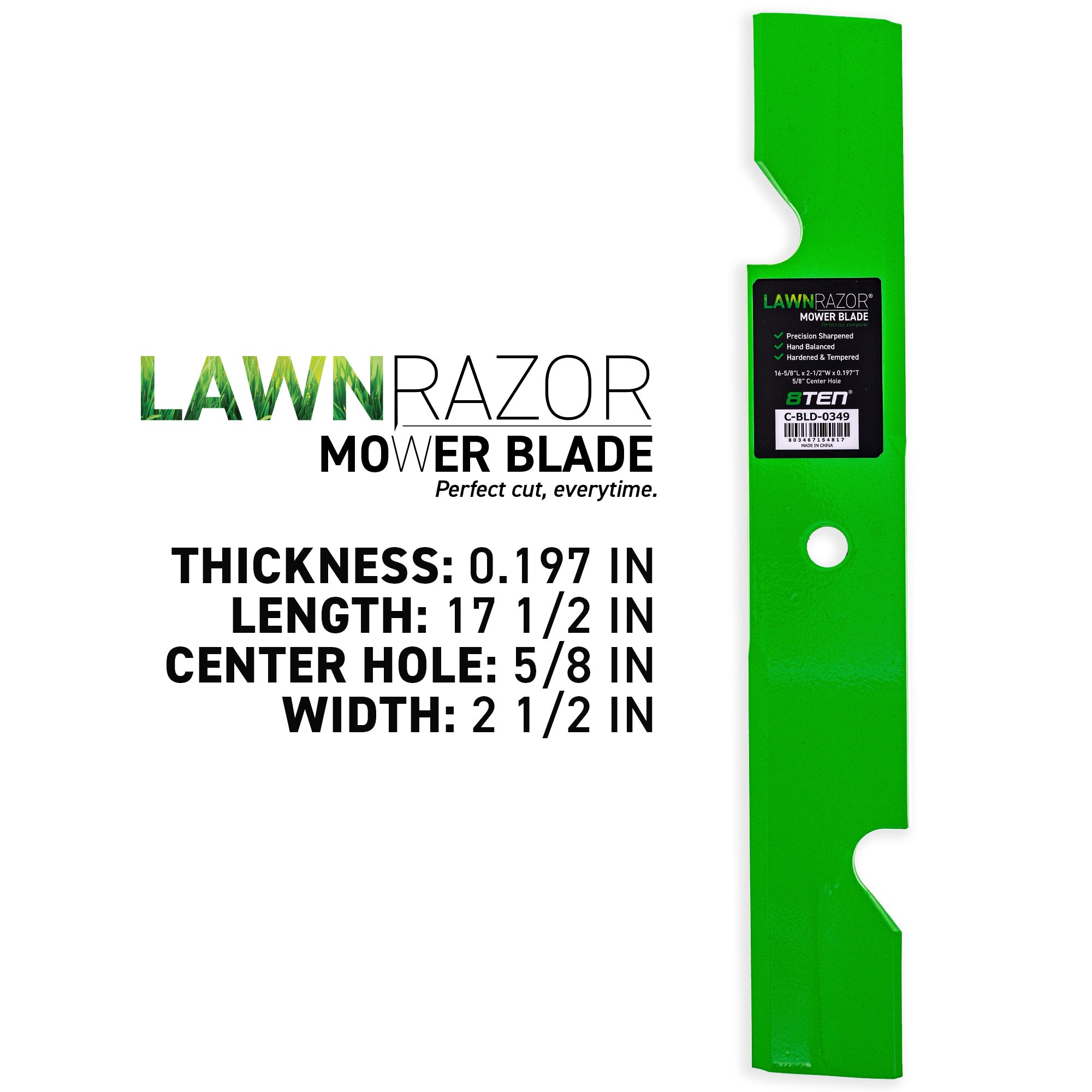 8TEN 810-CBL2561D Blade 2-Pack for MTD Cub Cadet Troy-Bilt Pro Cadet