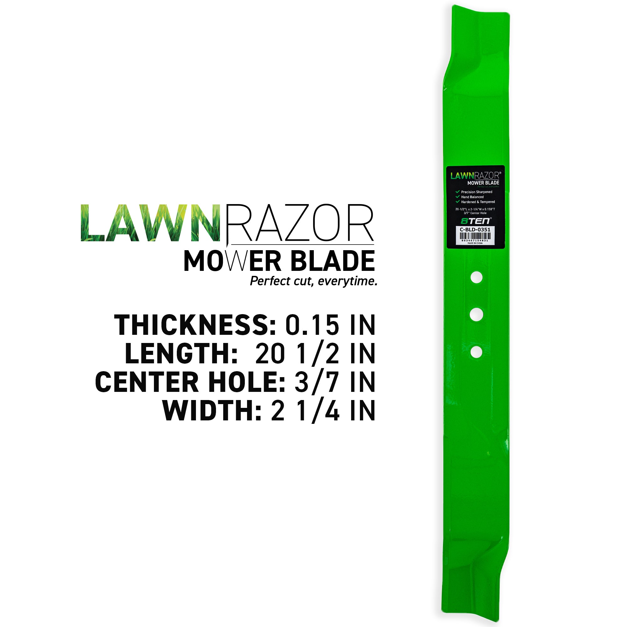 8TEN 810-CBL2573D LawnRAZOR Mulching Blade for Toro Exmark Oregon
