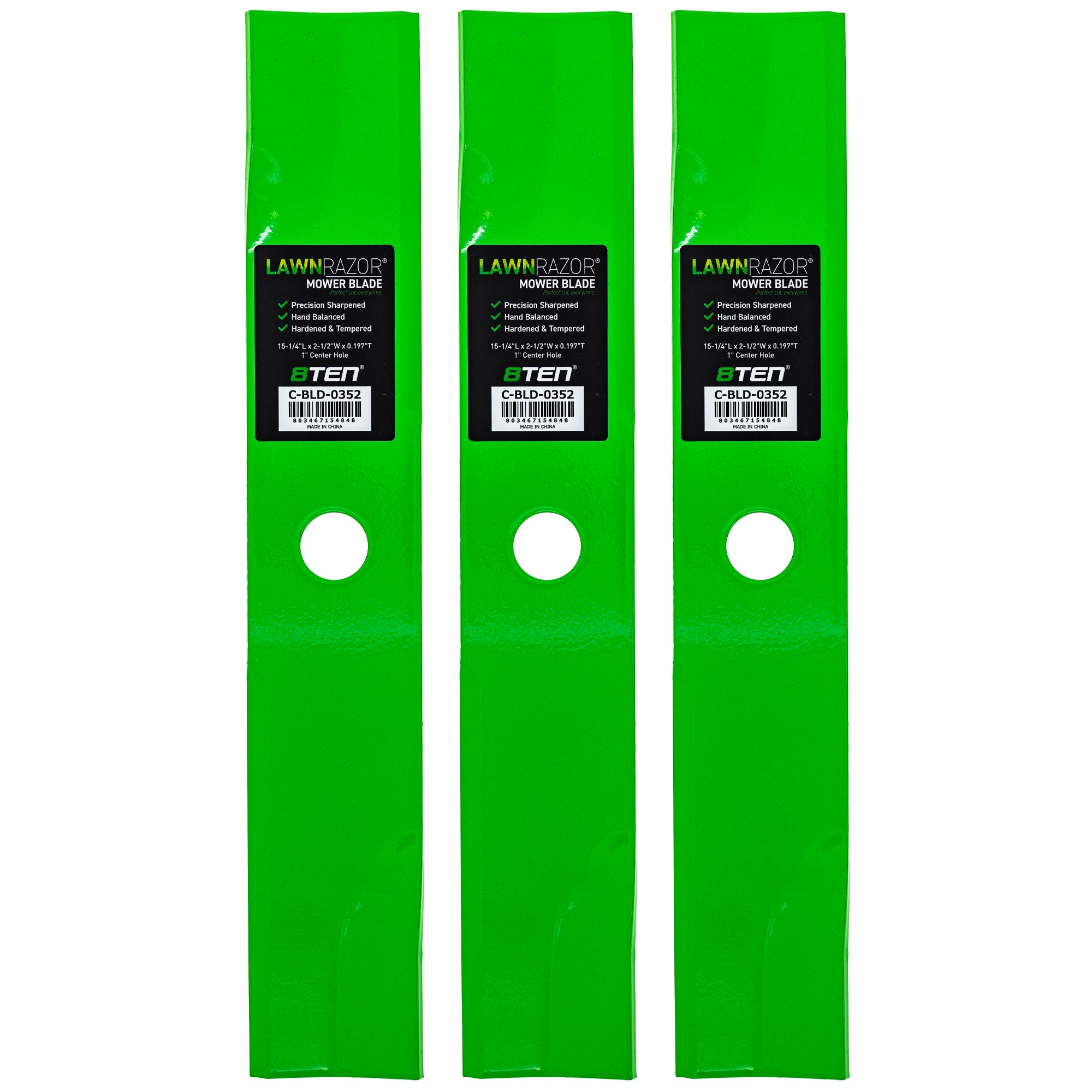 LawnRAZOR Low Lift Blade 3-Pack for zOTHER Toro Exmark Lazer 8TEN 810-CBL2574D