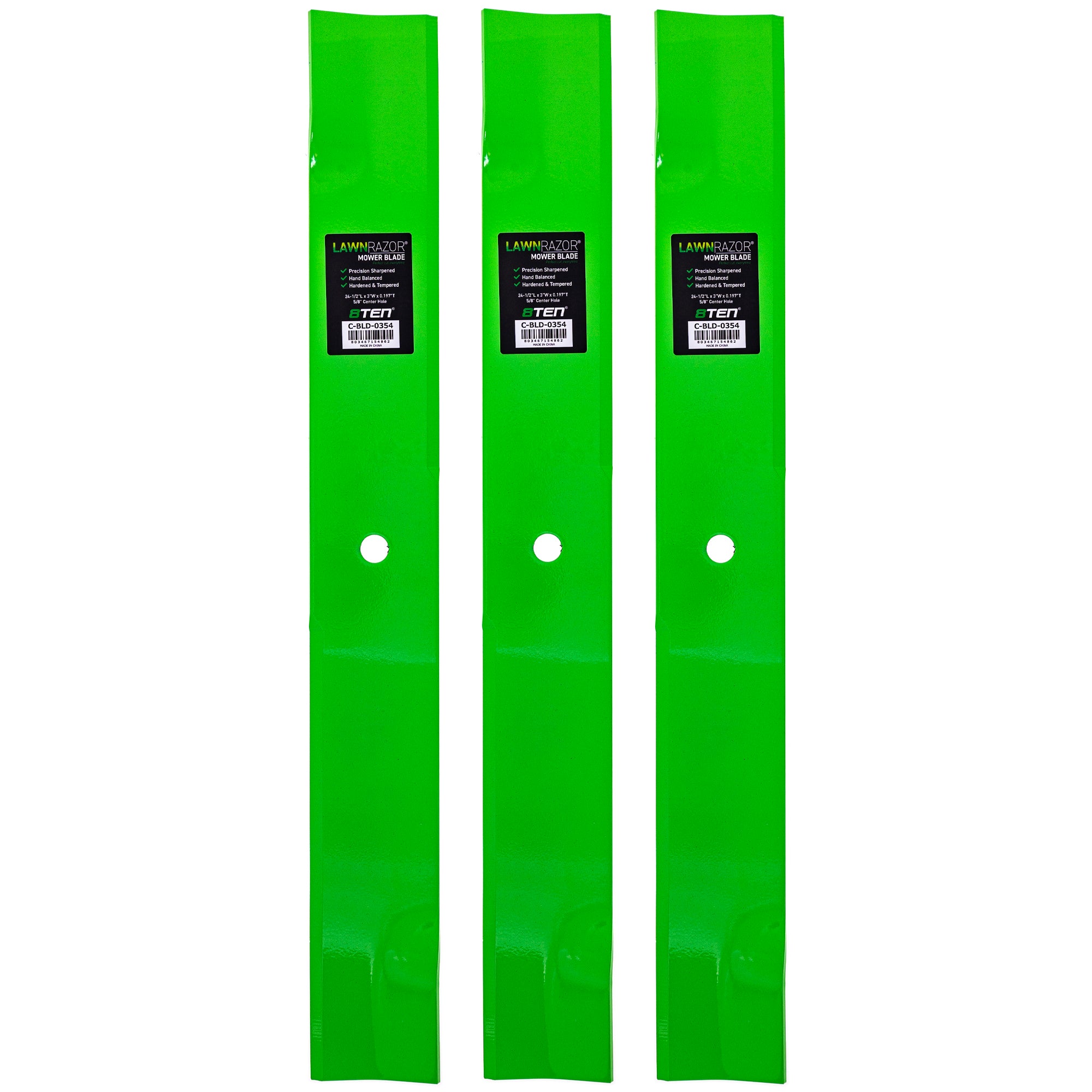 LawnRAZOR Low Lift Blade 3-Pack for zOTHER Toro Exmark Lazer 8TEN 810-CBL2576D