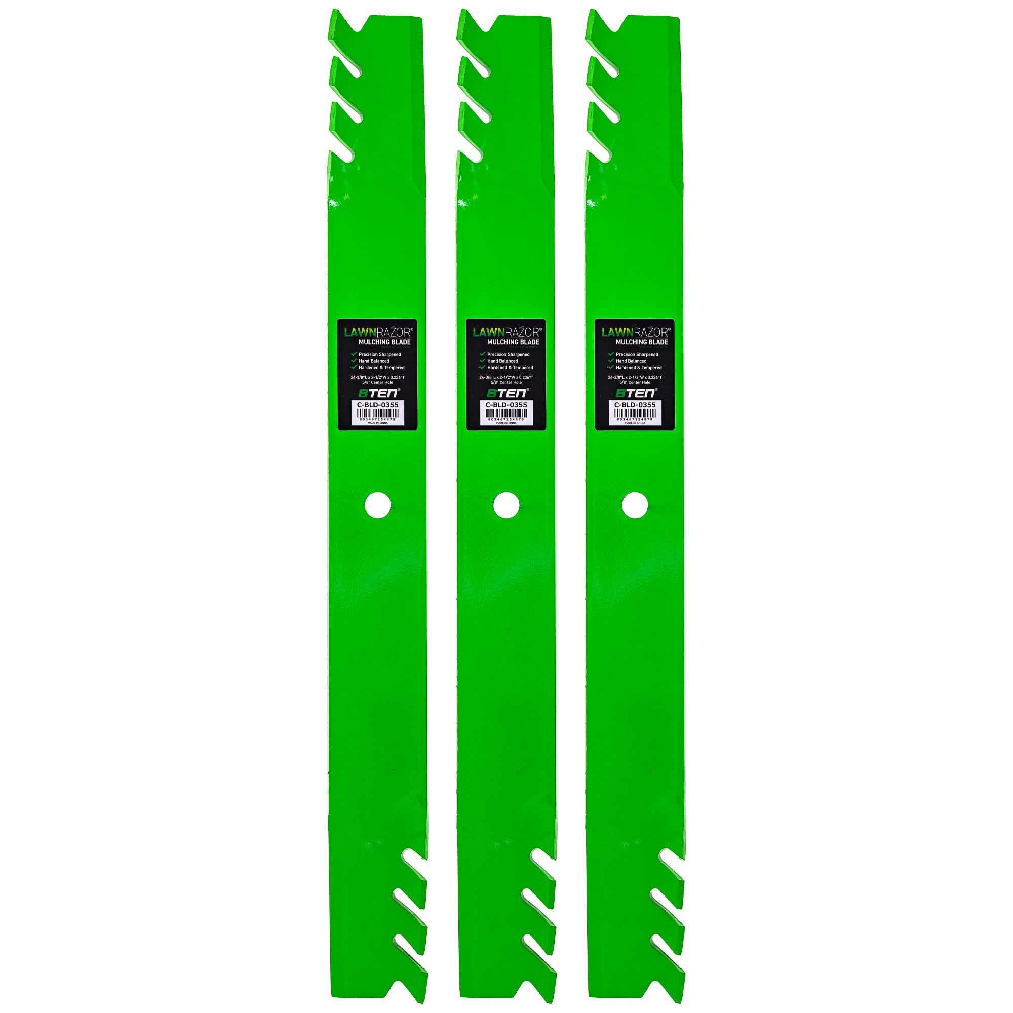 LawnRAZOR Toothed Blade 3-Pack for Toro Exmark Z-Master 8TEN 810-CBL2577D