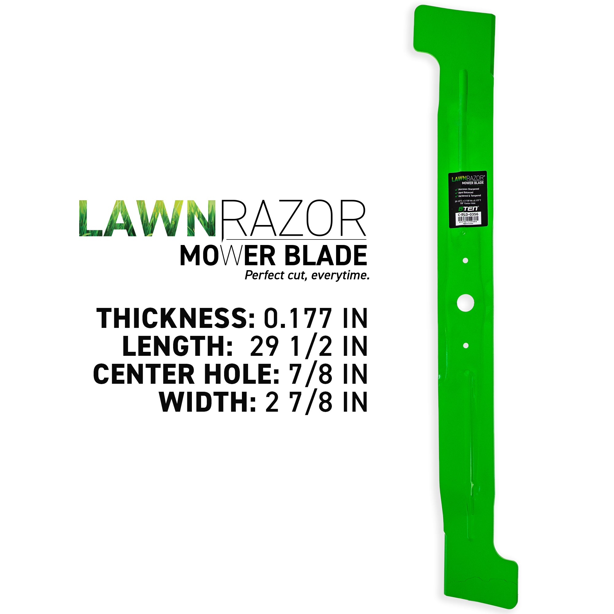 8TEN 810-CBL2578D LawnRAZOR High Lift Blade for zOTHER Murray King