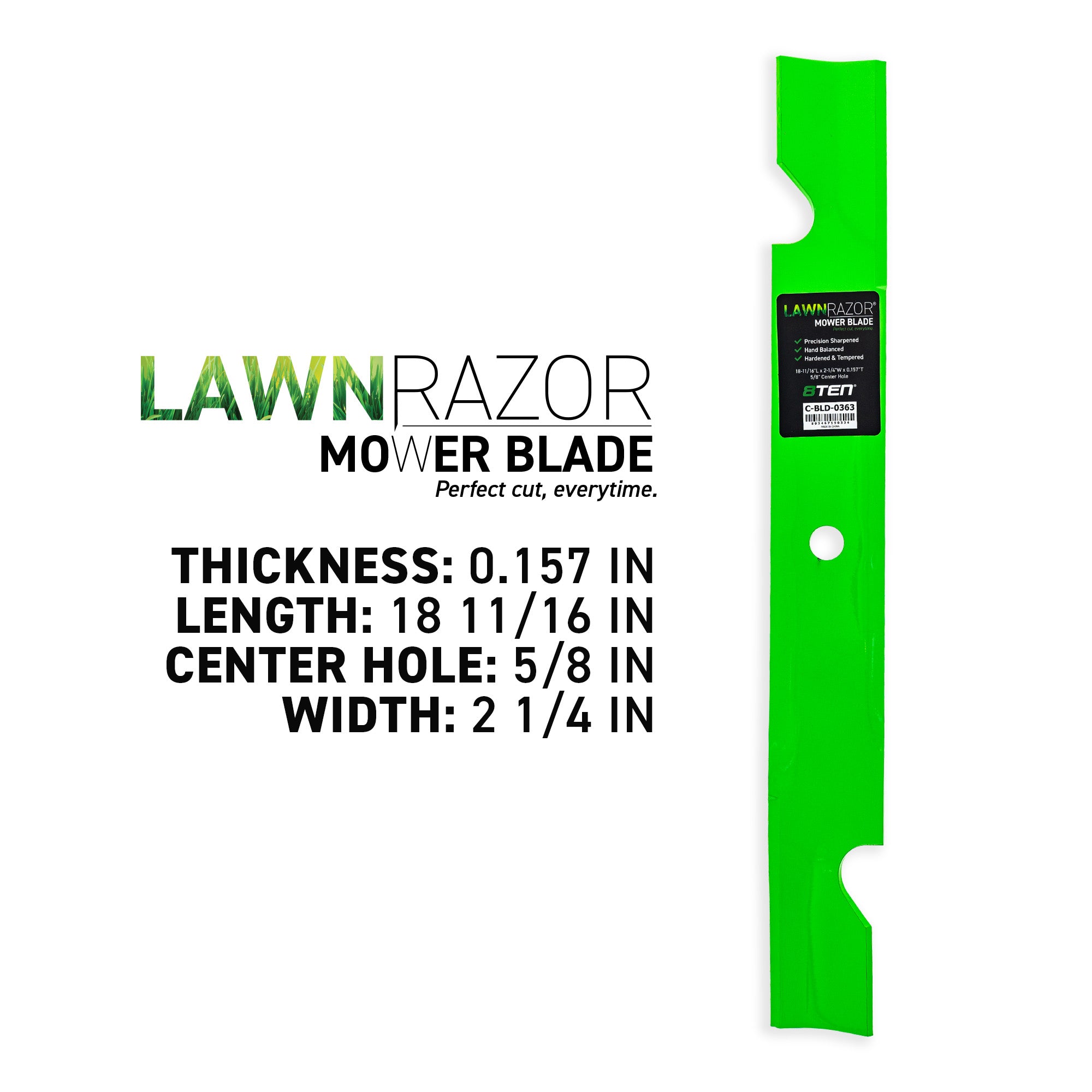 8TEN 810-CBL2585D Blade 3-Pack for Toro Exmark Oregon Titan