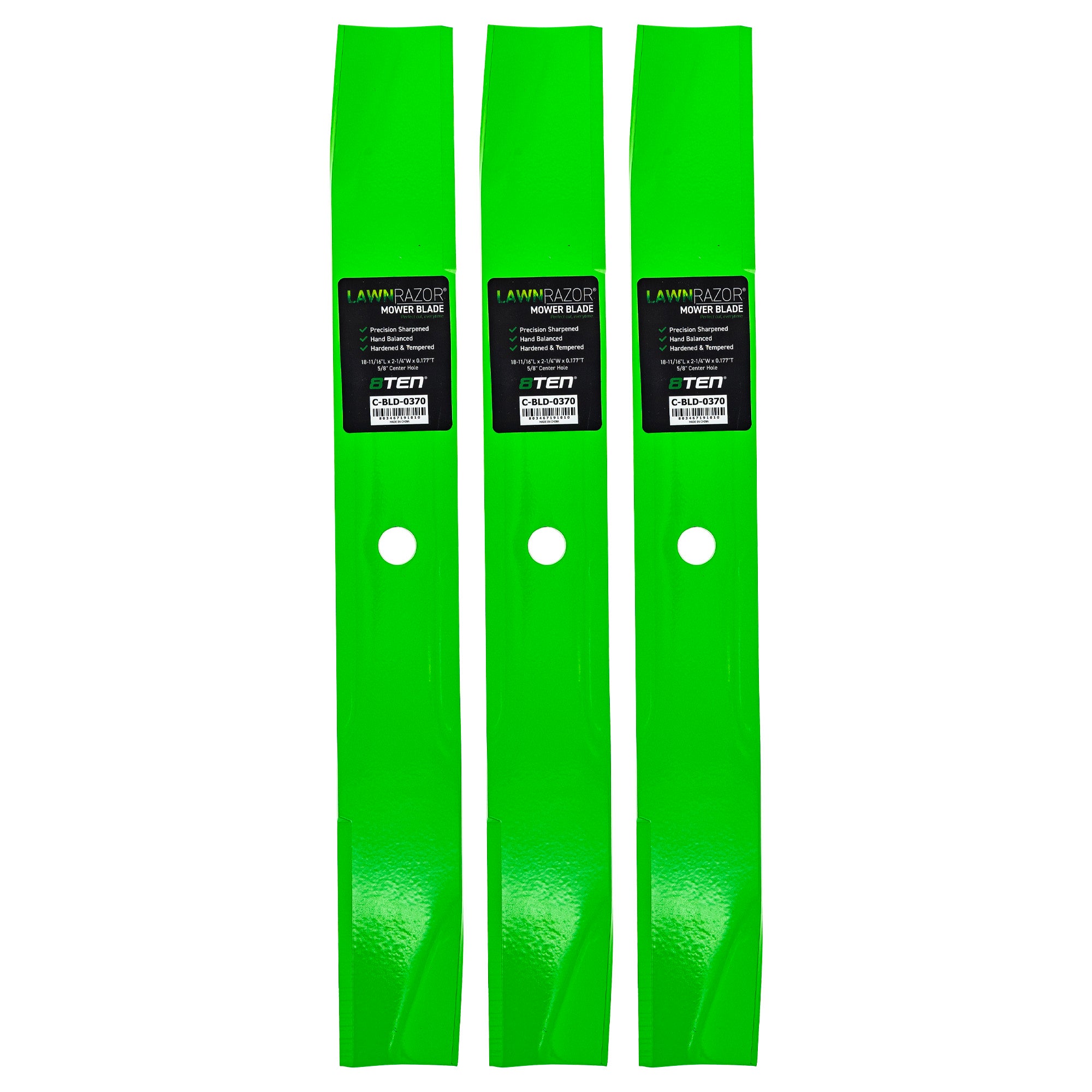 LawnRAZOR Mulching Blade 3-Pack for Toro Exmark Oregon Titan TimeCutter 8TEN 810-CBL2592D