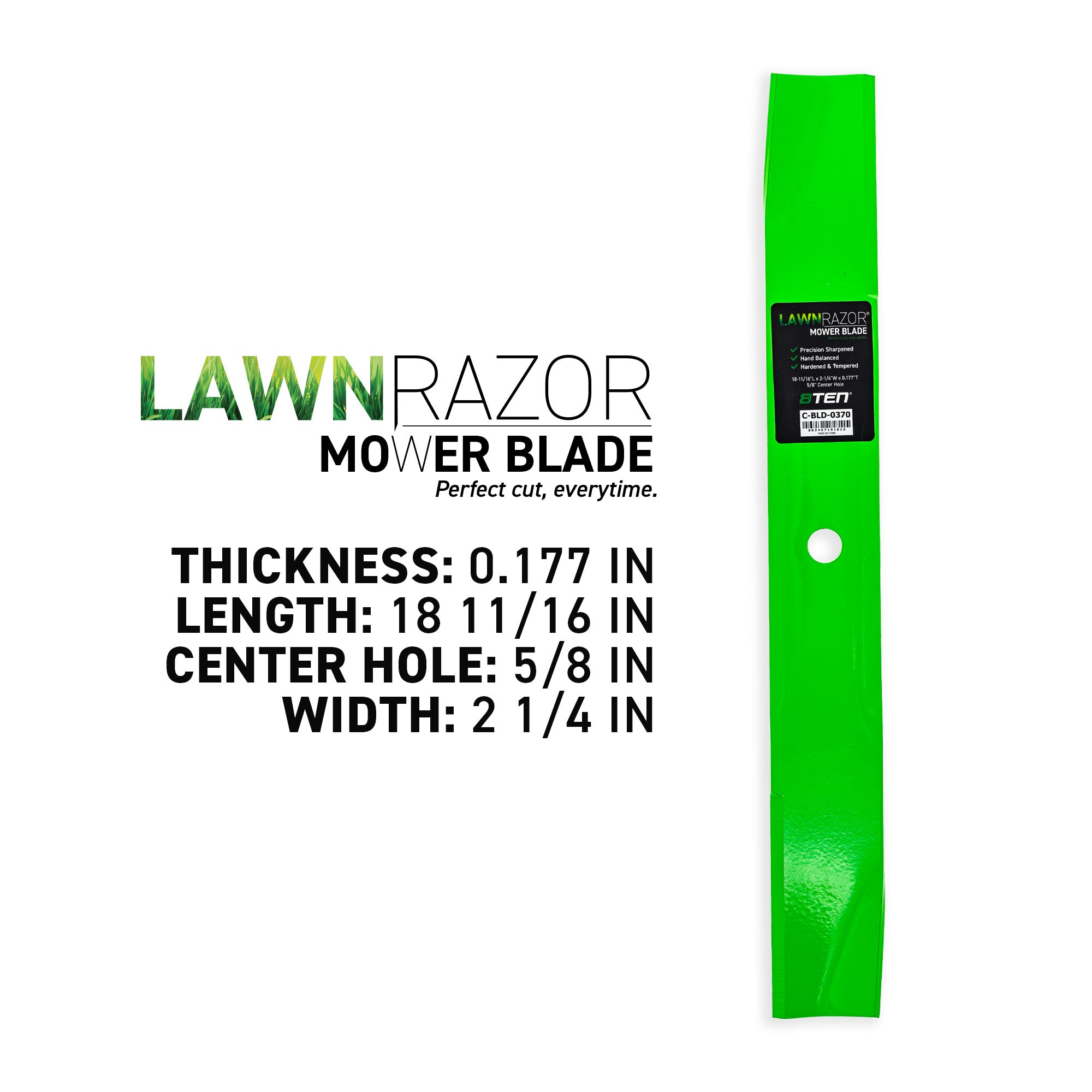 8TEN 810-CBL2592D LawnRAZOR Mulching Blade 3-Pack for Toro Exmark