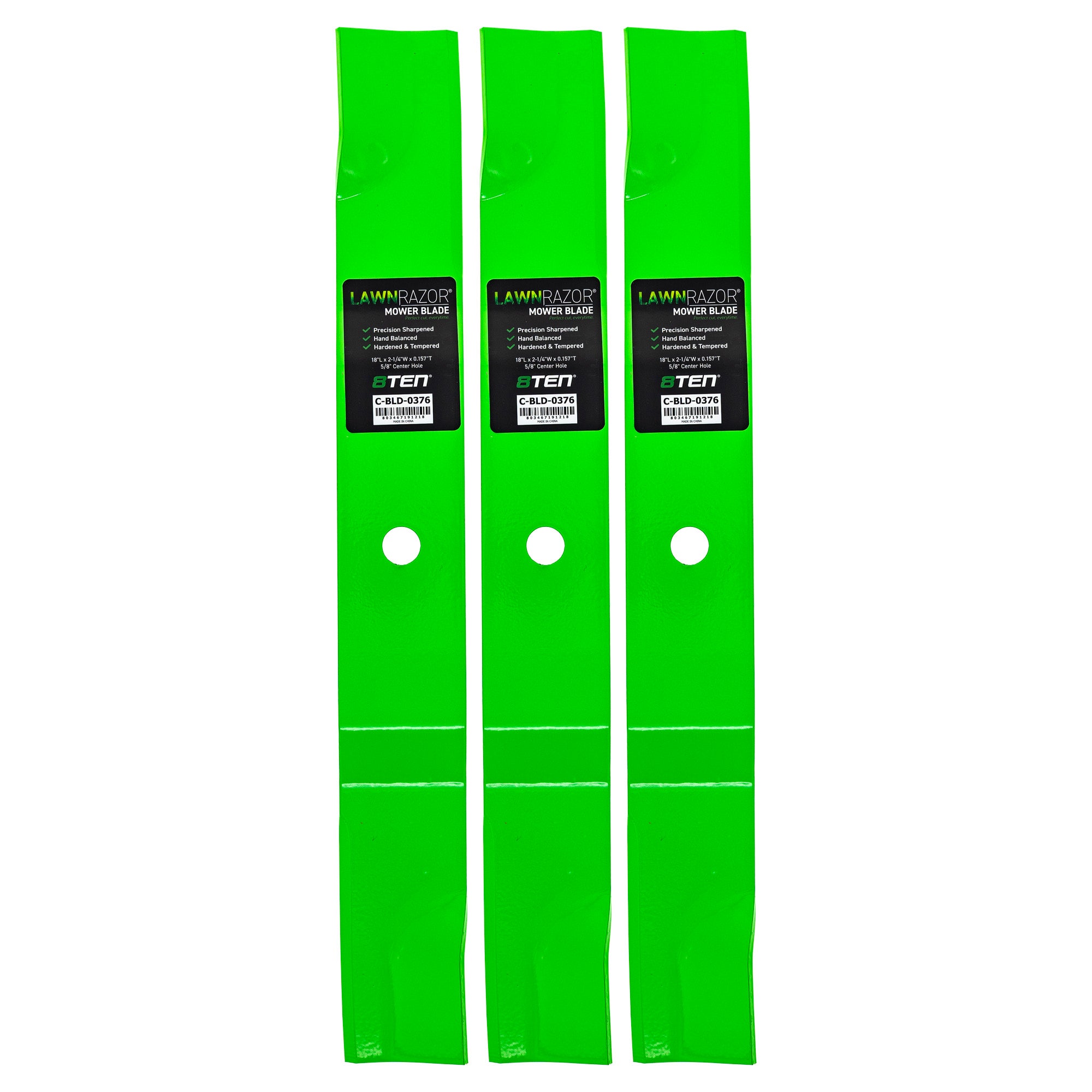 LawnRAZOR High Lift Blade 3-Pack for Ariens Gravely ZTX ZT Ikon-XL Ikon-XD 8TEN 810-CBL2598D