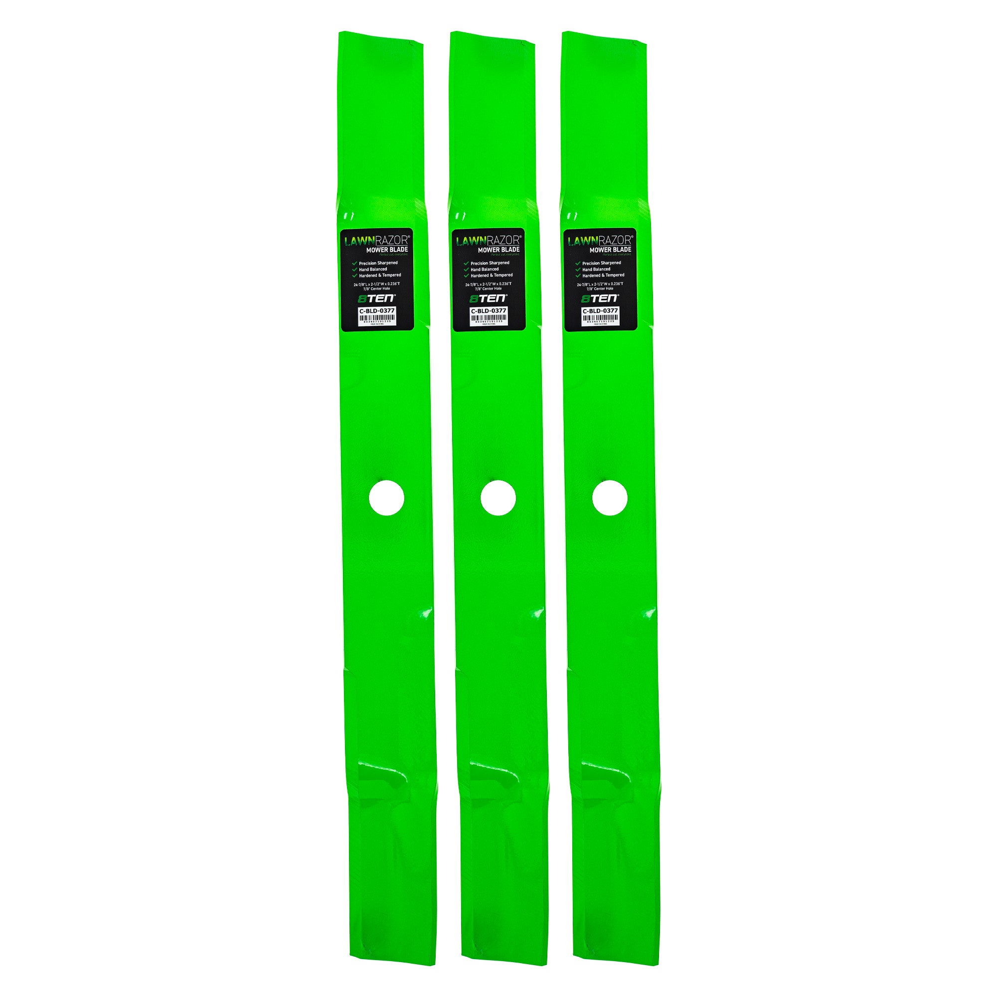 LawnRAZOR Mulching Blade 3-Pack for zOTHER Oregon John Deere Deere 8TEN 810-CBL2599D