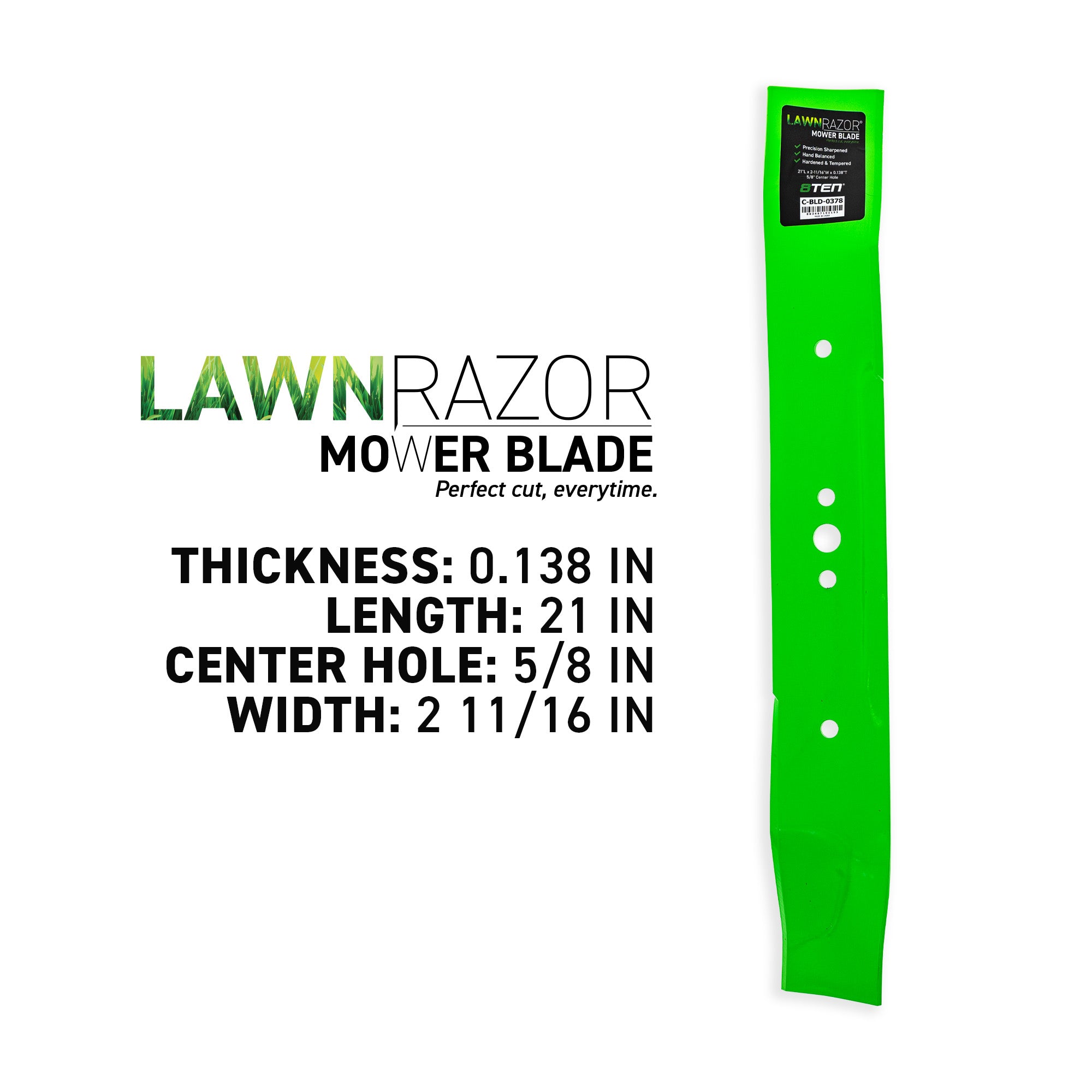 8TEN 810-CBL2590D LawnRAZOR Mulching Blade for zOTHER Oregon