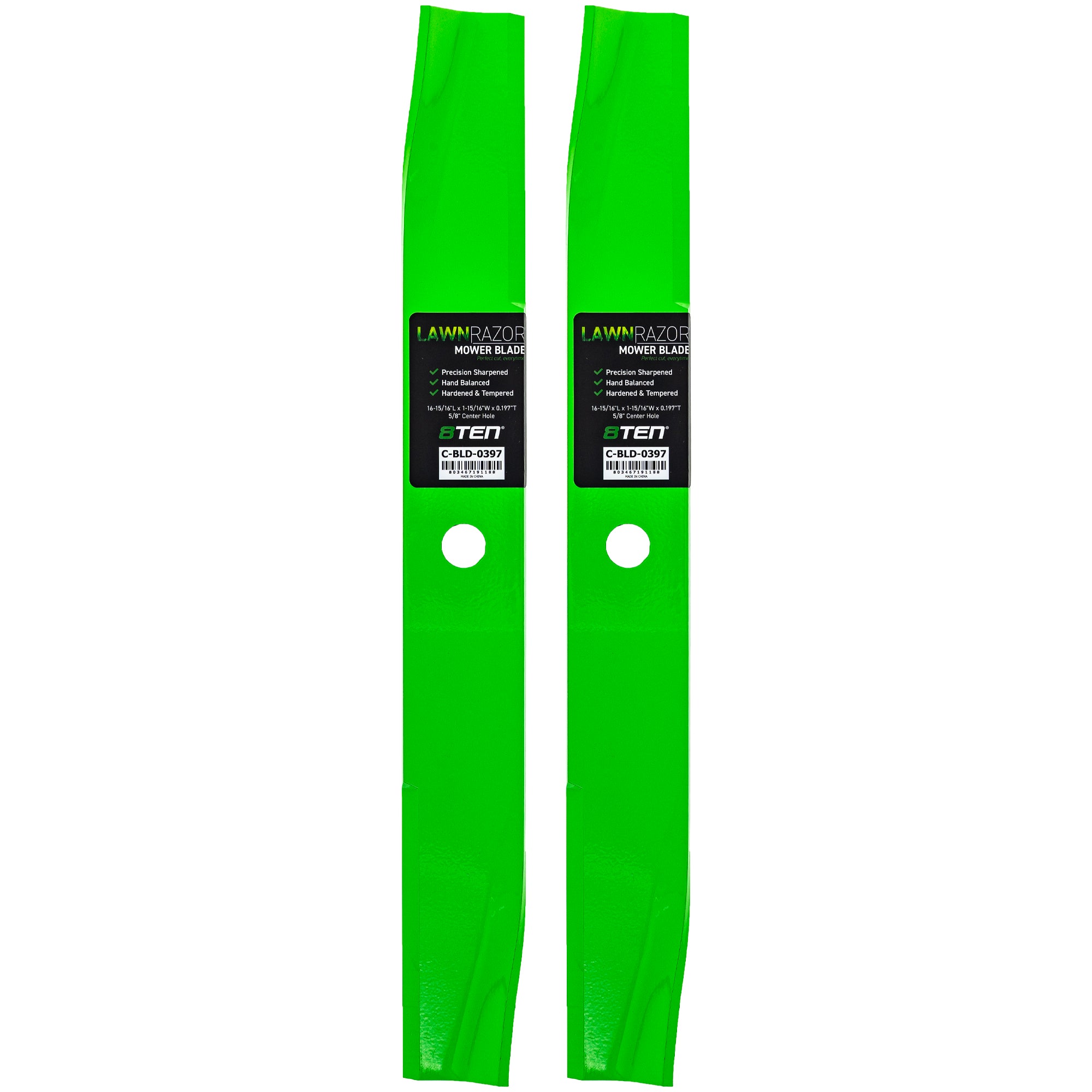 LawnRAZOR High Lift Blade 2-Pack for zOTHER Oregon Murray Generac Ariens Gravely 40715x99A 8TEN 810-CBL2519D