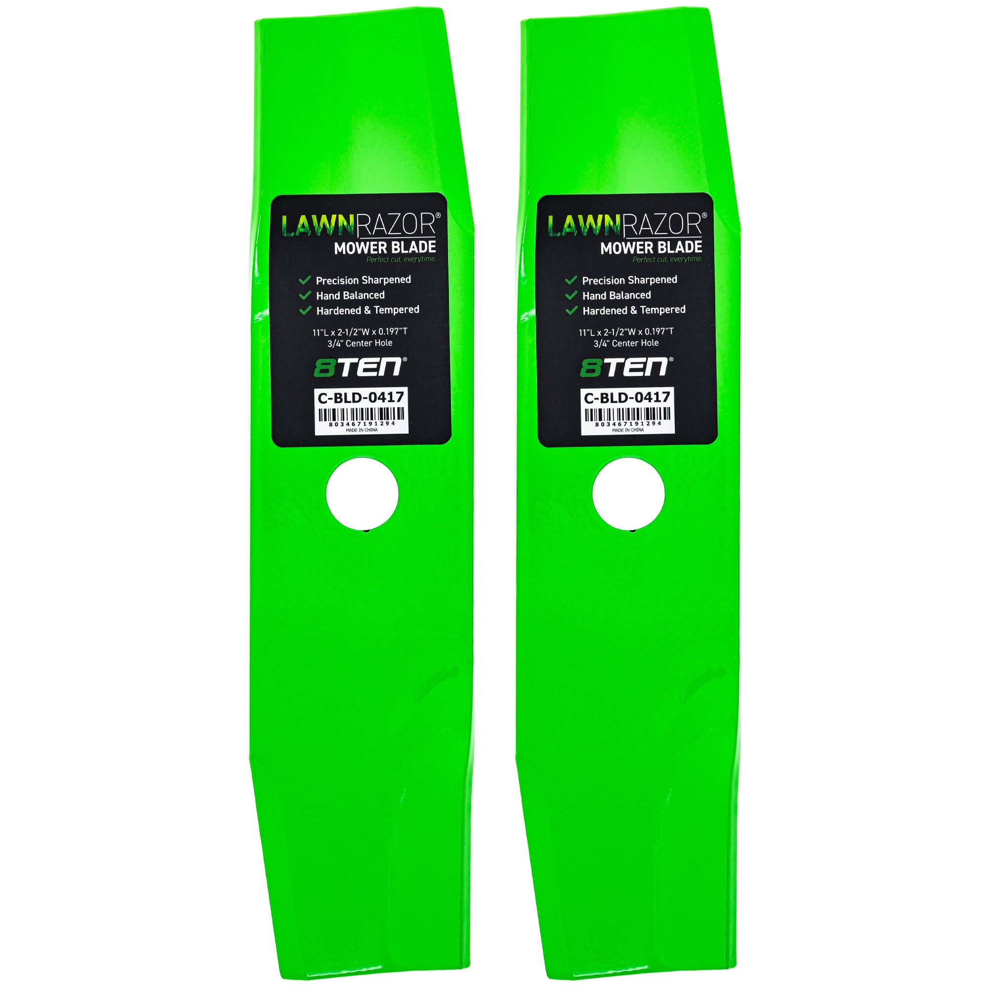 LawnRAZOR High Lift Blade 3-Pack for zOTHER MTD Cub Cadet Troy-Bilt Cadet 8TEN 810-CBL2639D