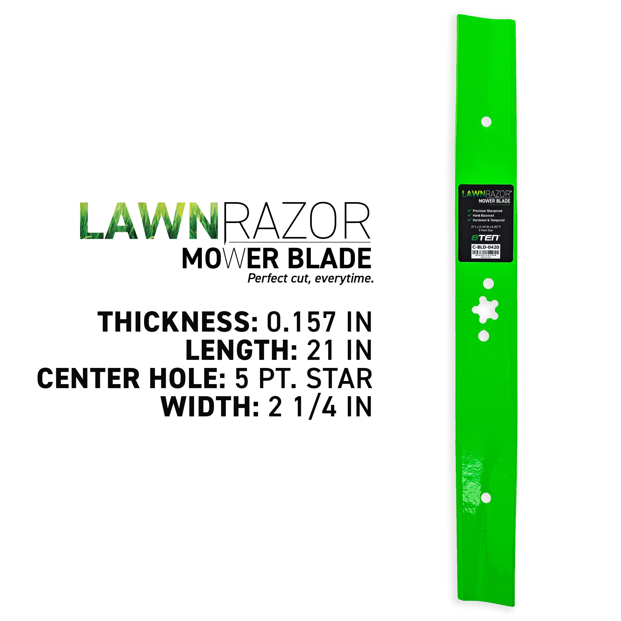 8TEN 810-CBL2642D LawnRAZOR High Lift Blade for zOTHER Husqvarna