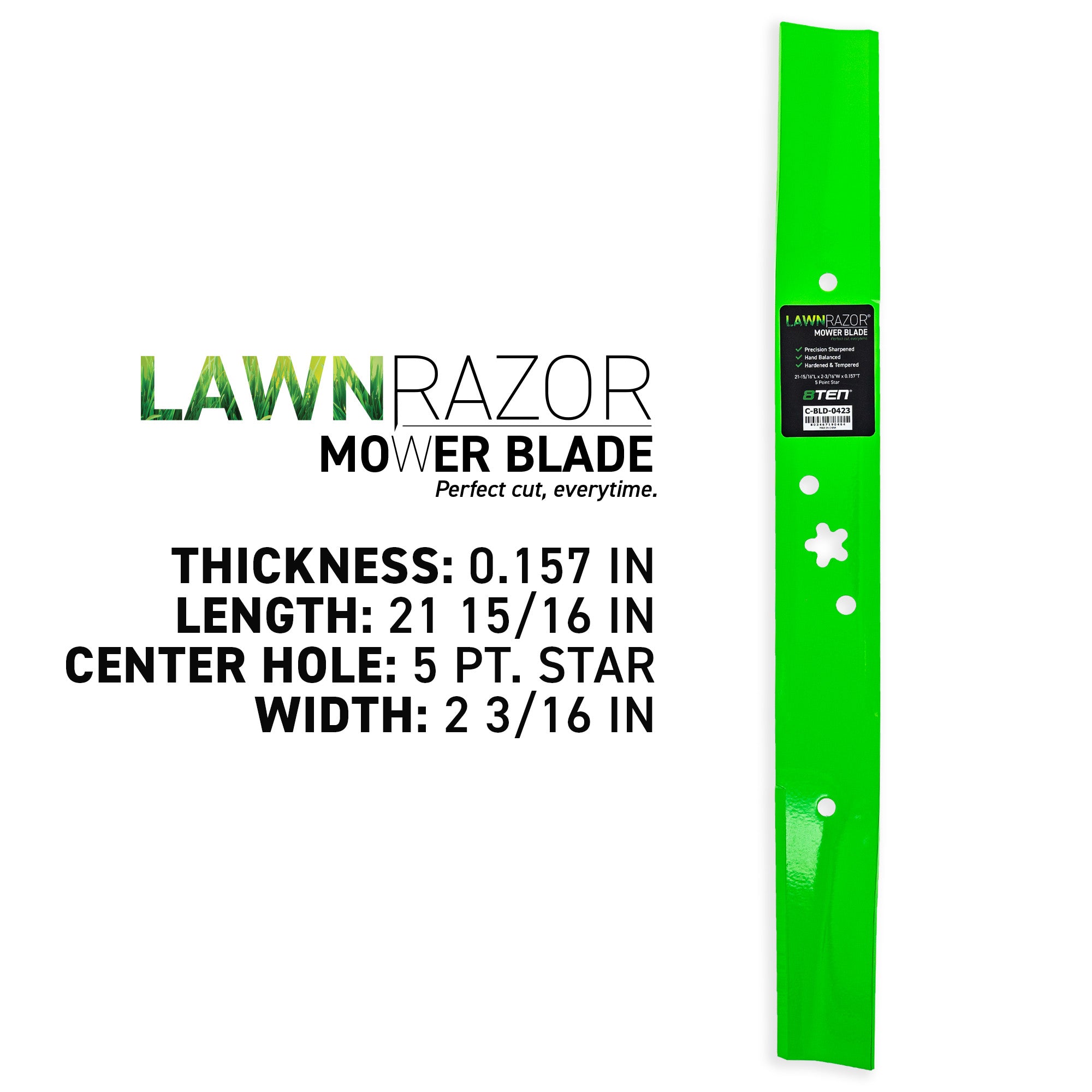 8TEN 810-CBL2645D LawnRAZOR High Lift Blade for zOTHER Oregon