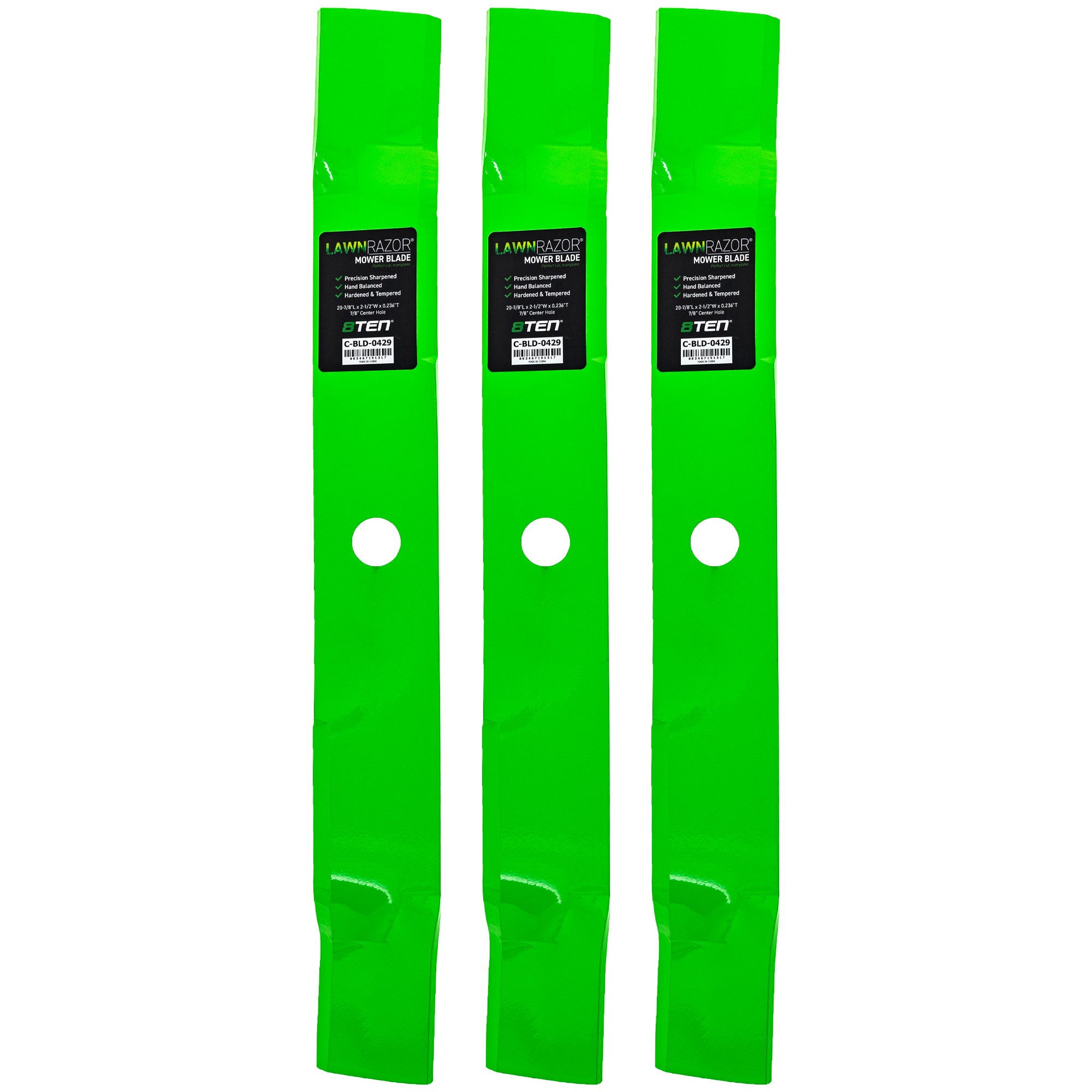 LawnRAZOR Mulching Blade 3-Pack for zOTHER Oregon John Deere Deere 8TEN 810-CBL2641D