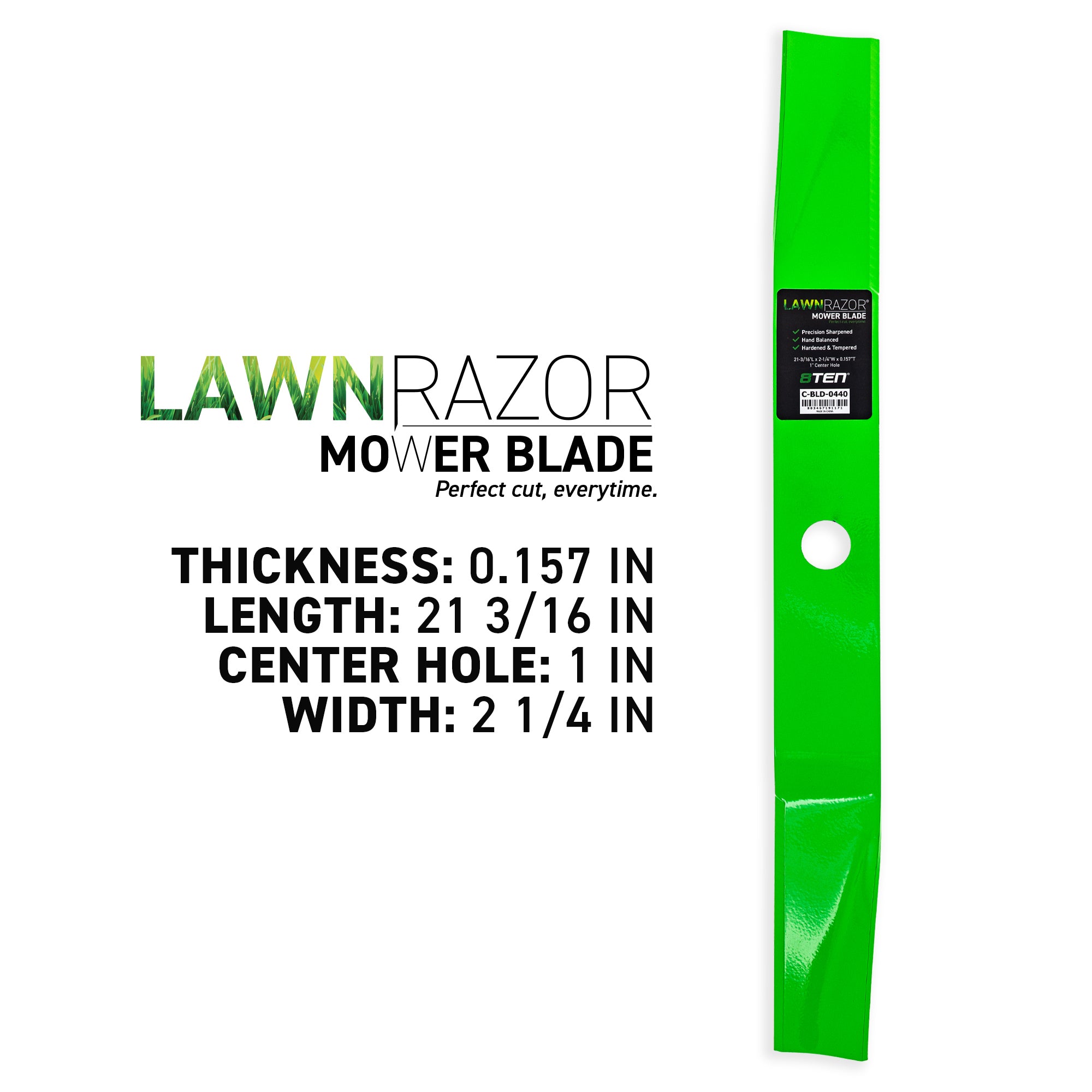 8TEN 810-CBL2662D LawnRAZOR High Lift Blade 2-Pack for zOTHER