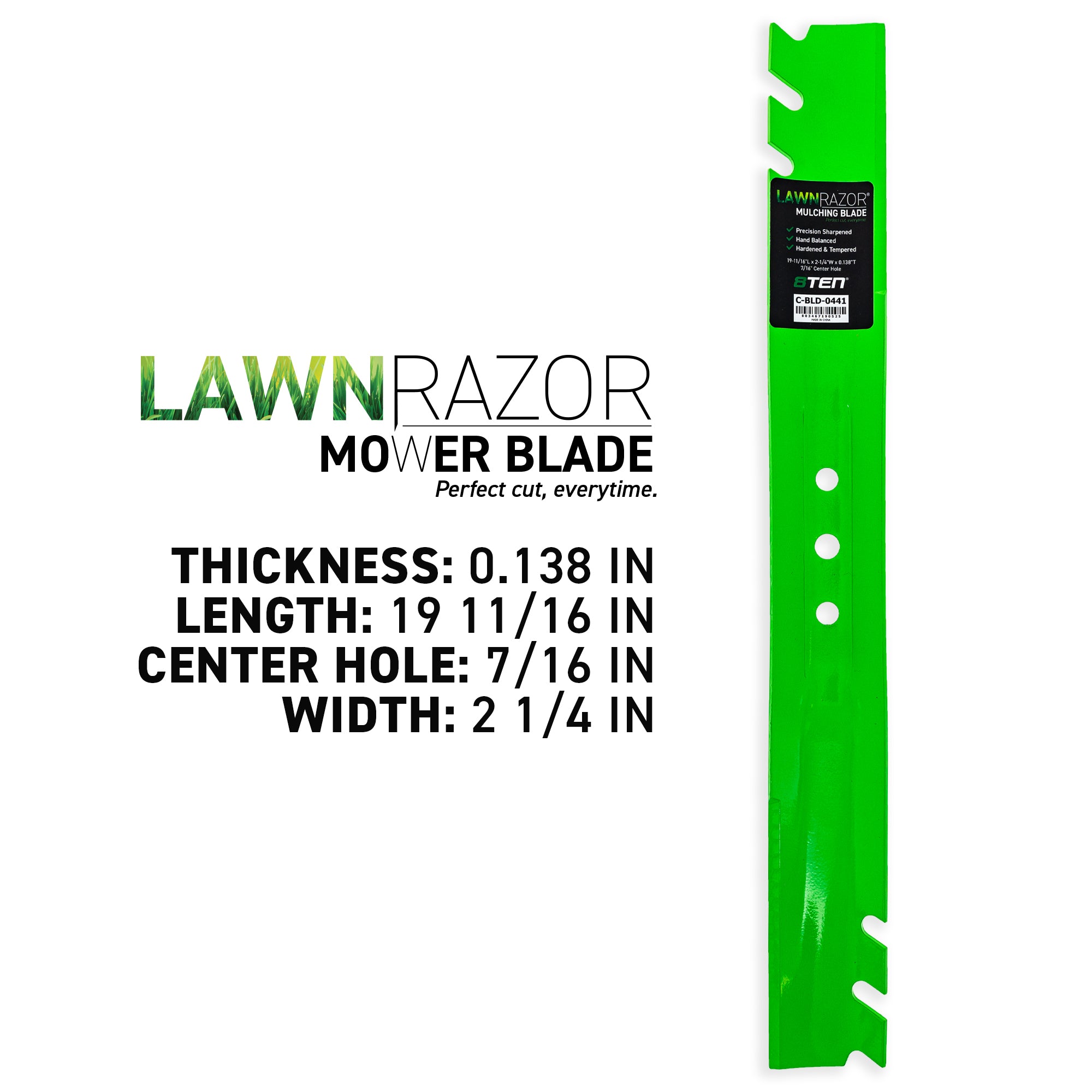 8TEN 810-CBL2663D LawnRAZOR Toothed Blade for zOTHER Toro Exmark
