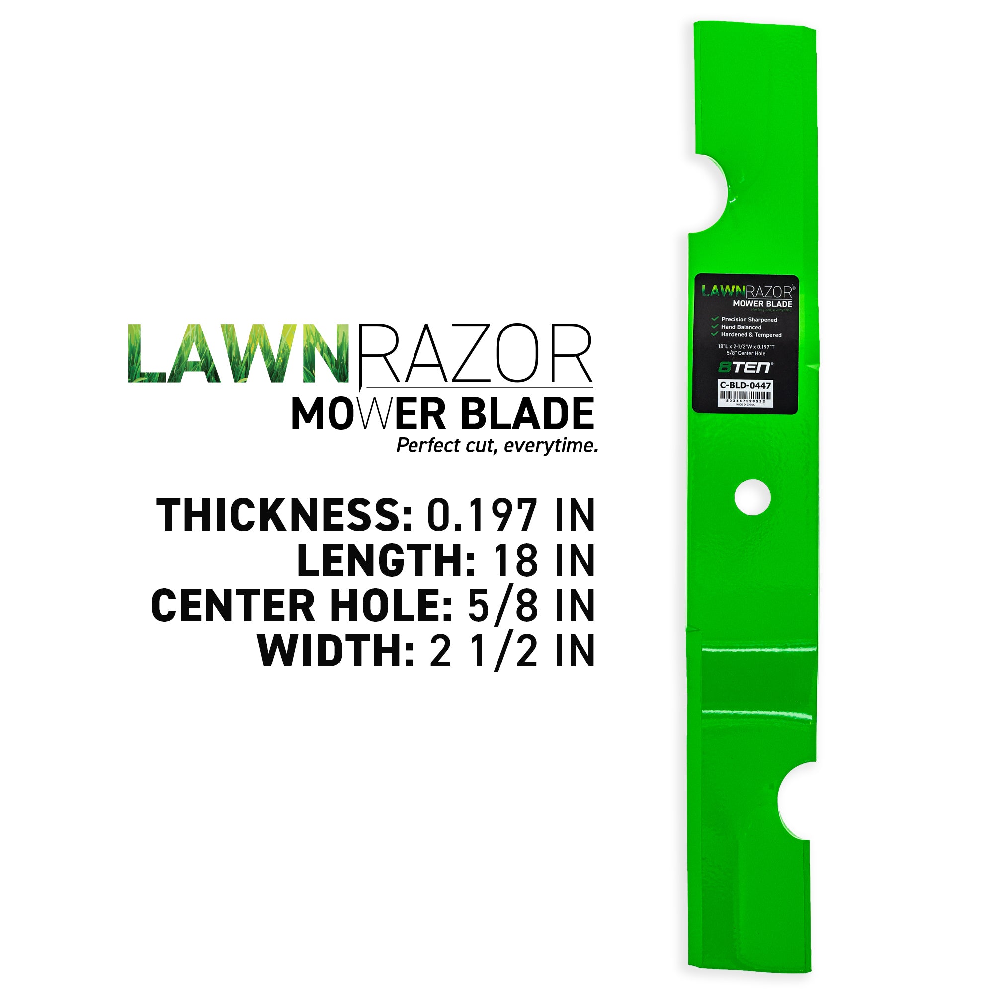 8TEN 810-CBL2669D Blade 3-Pack for Oregon John Deere Deere