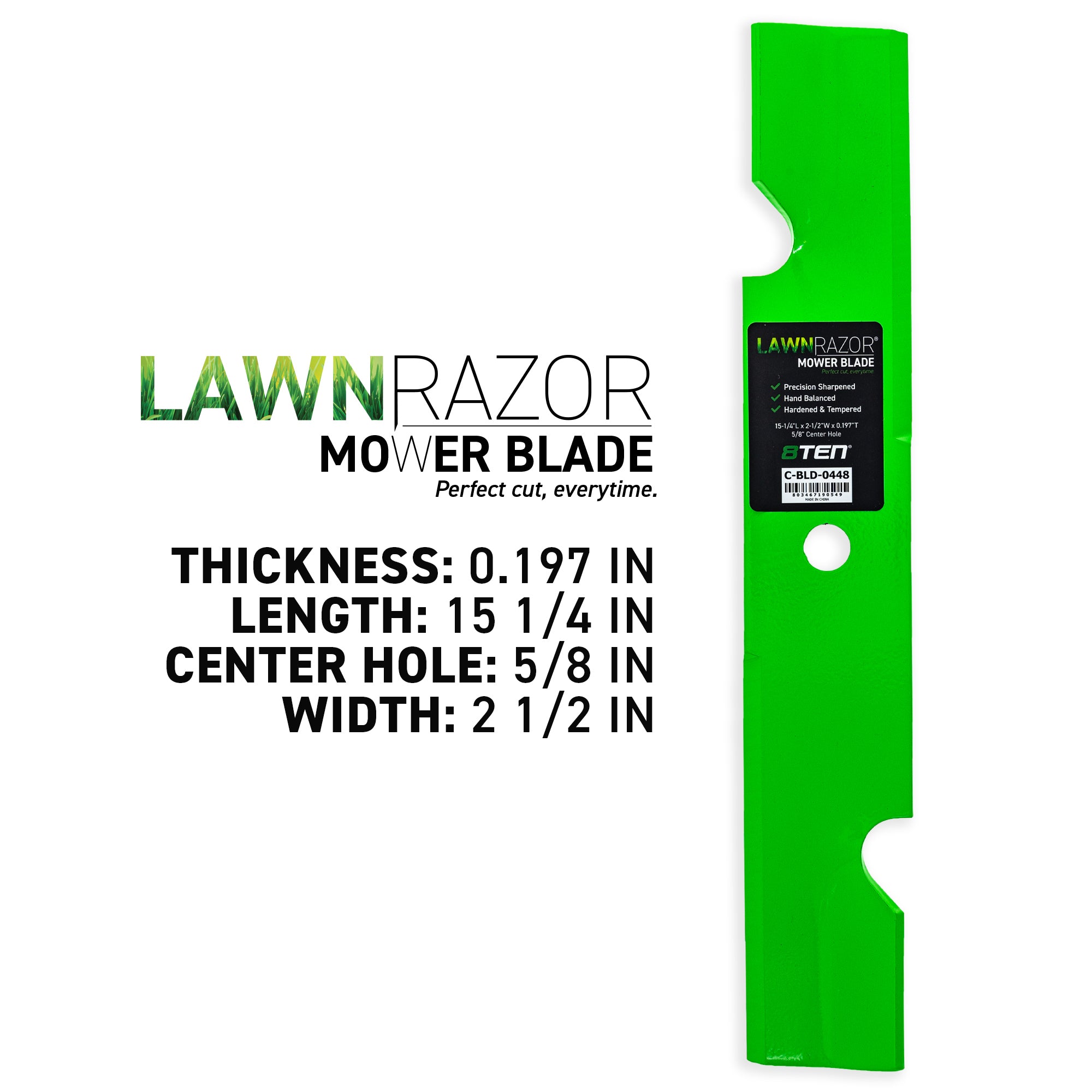 8TEN 810-CBL2660D Blade 3-Pack for zOTHER Walbro Toro Exmark Oregon