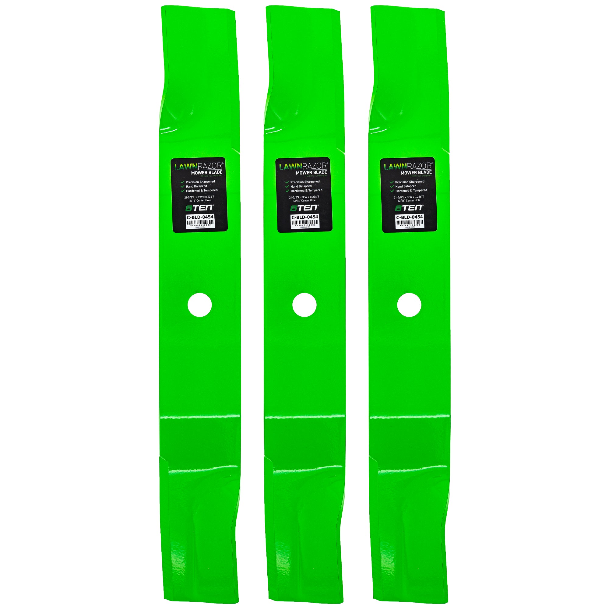 LawnRAZOR High Lift Blade 3-Pack for Oregon John Deere Deere 8TEN 810-CBL2676D